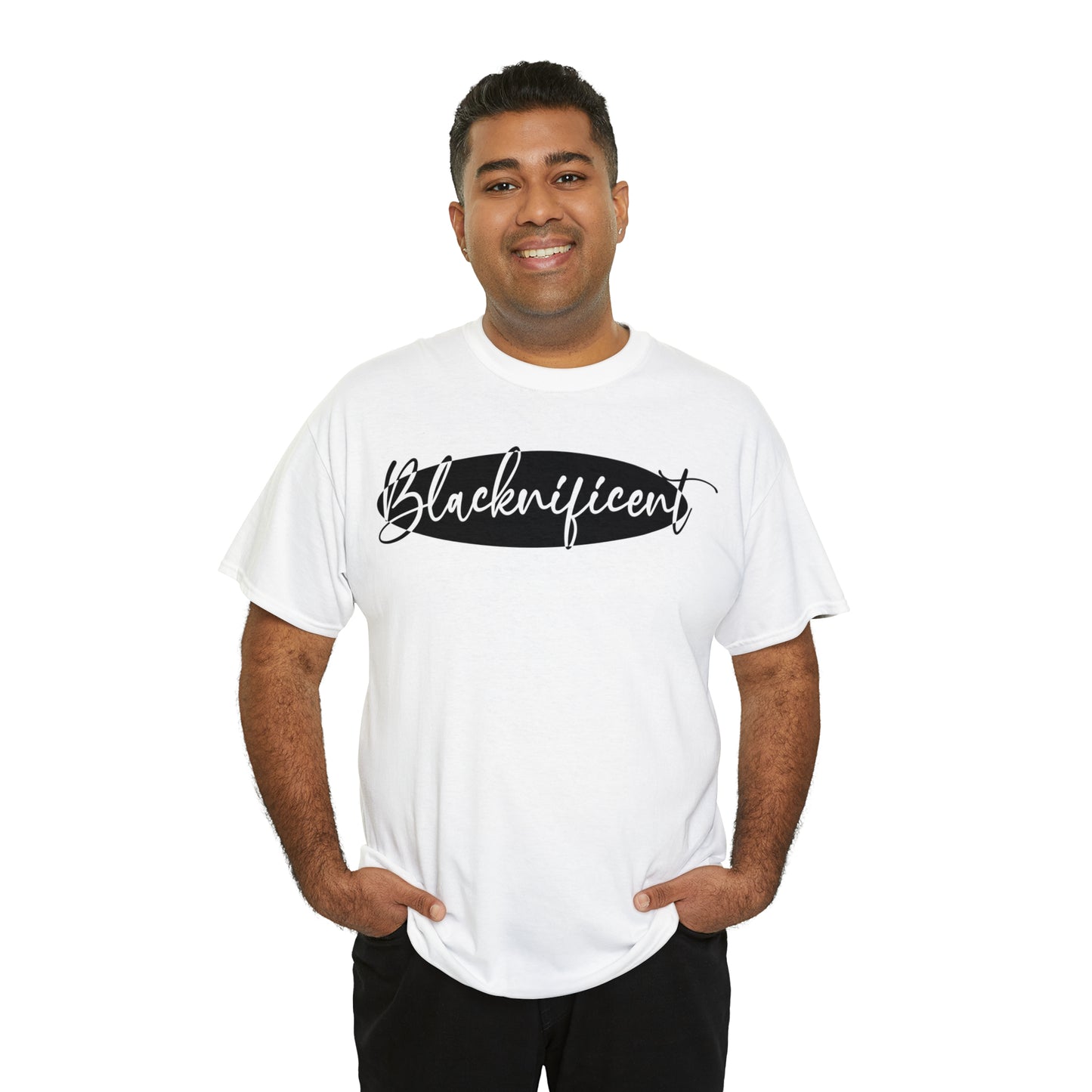 Blacknificent (Vinyl-1 color) Unisex Heavy Cotton Tee