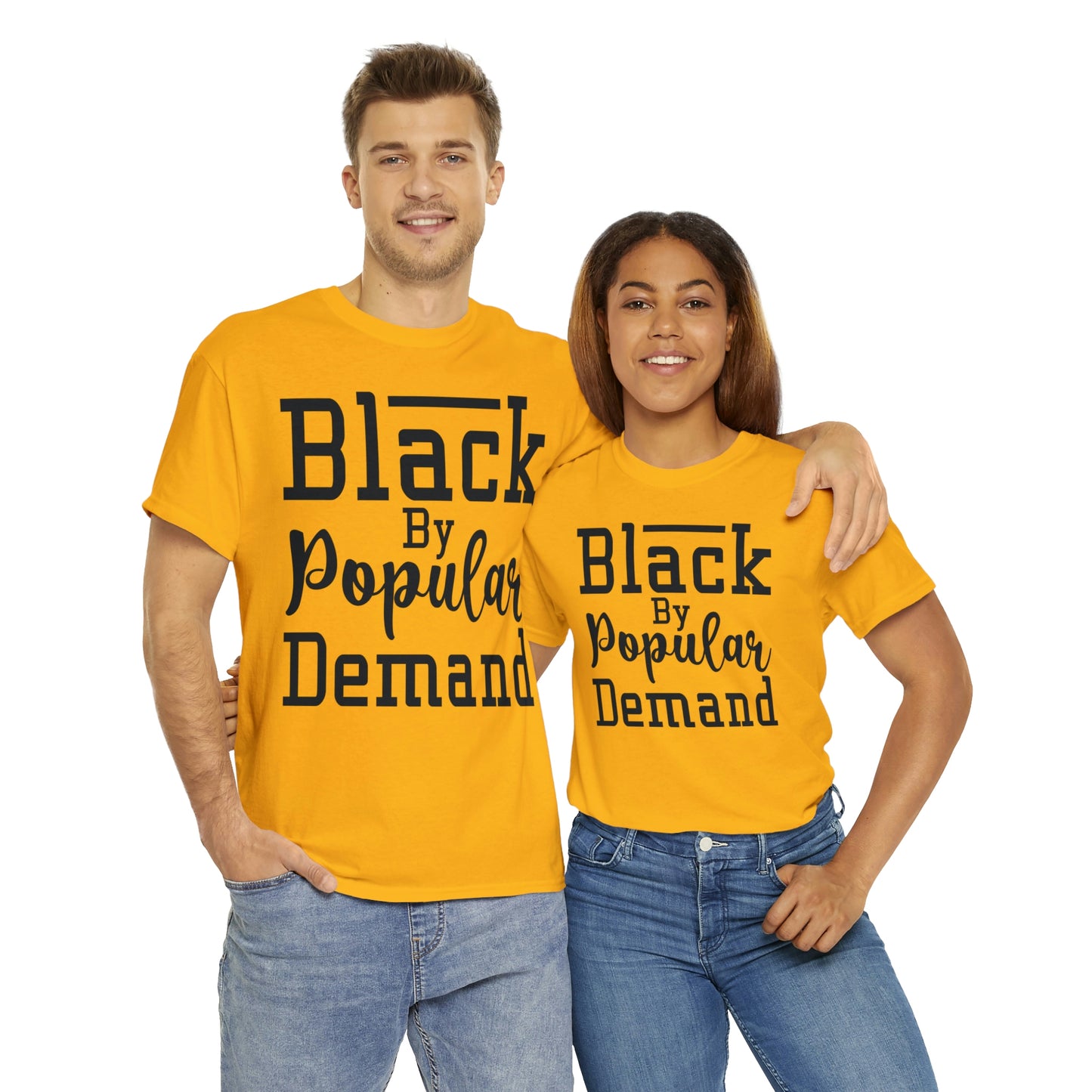 Black Popular Unisex Heavy Cotton Tee