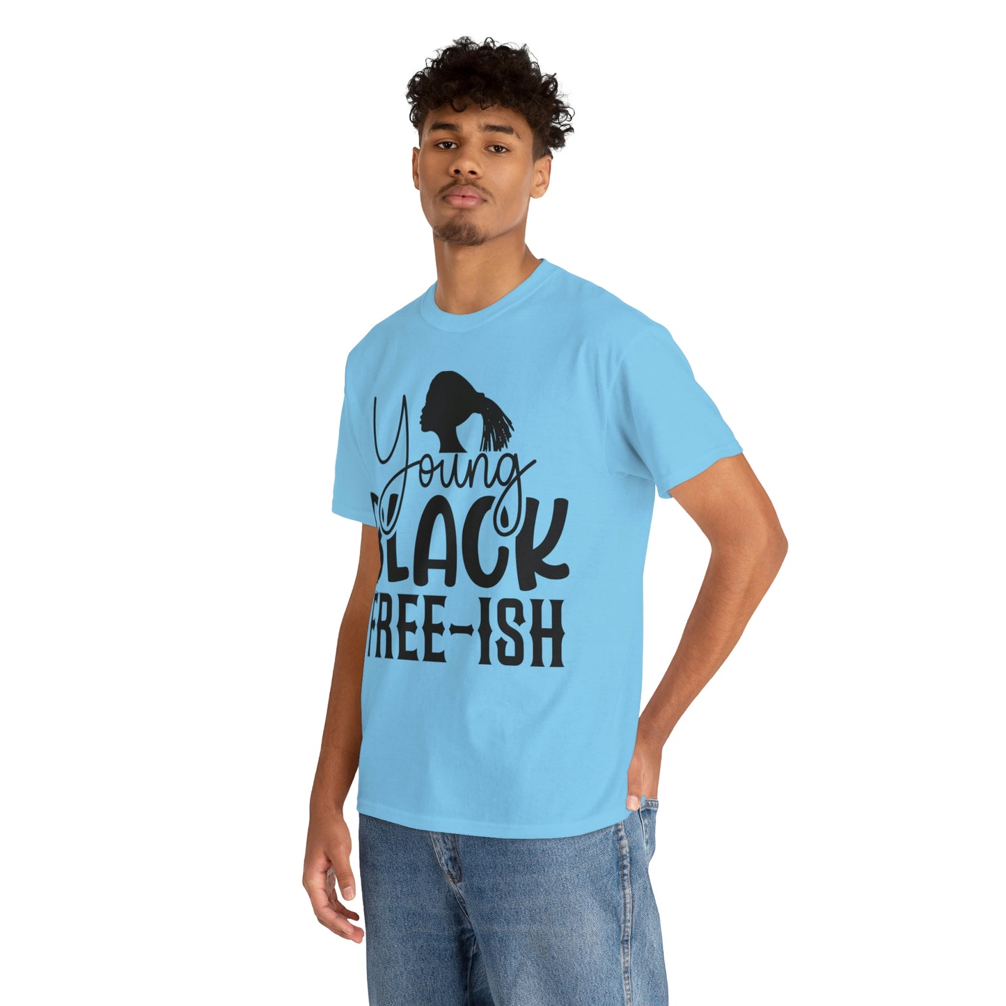 Young Black Unisex Heavy Cotton Tee