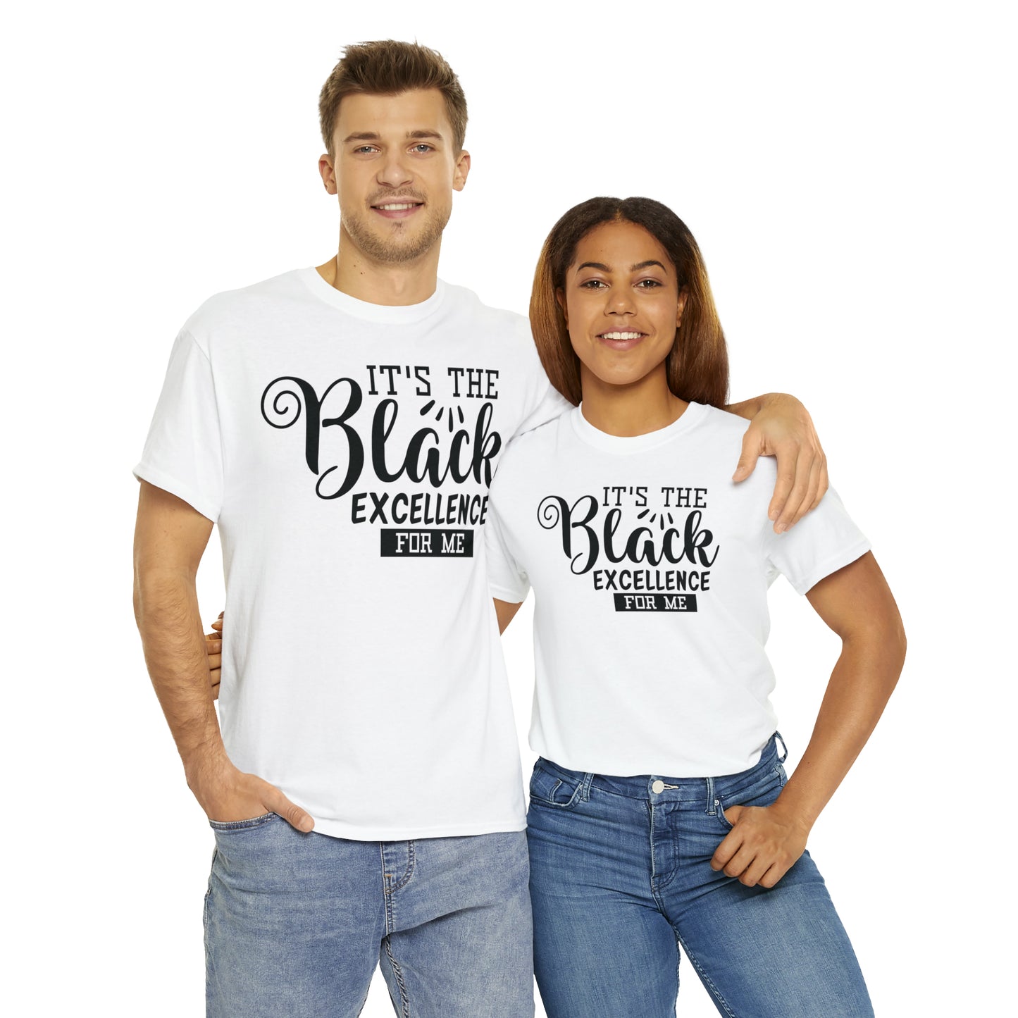 Black Excellence (Vinyl-1 color) Unisex Heavy Cotton Tee