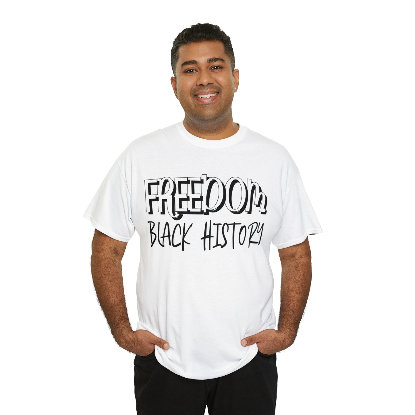 Freedom (Vinyl Cut-1 Color) Unisex Heavy Cotton Tee