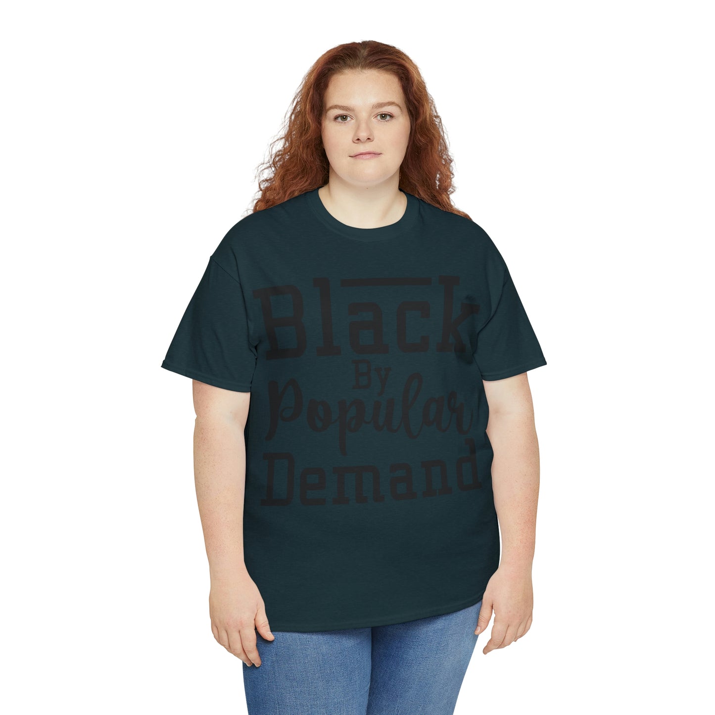 Black Popular Unisex Heavy Cotton Tee