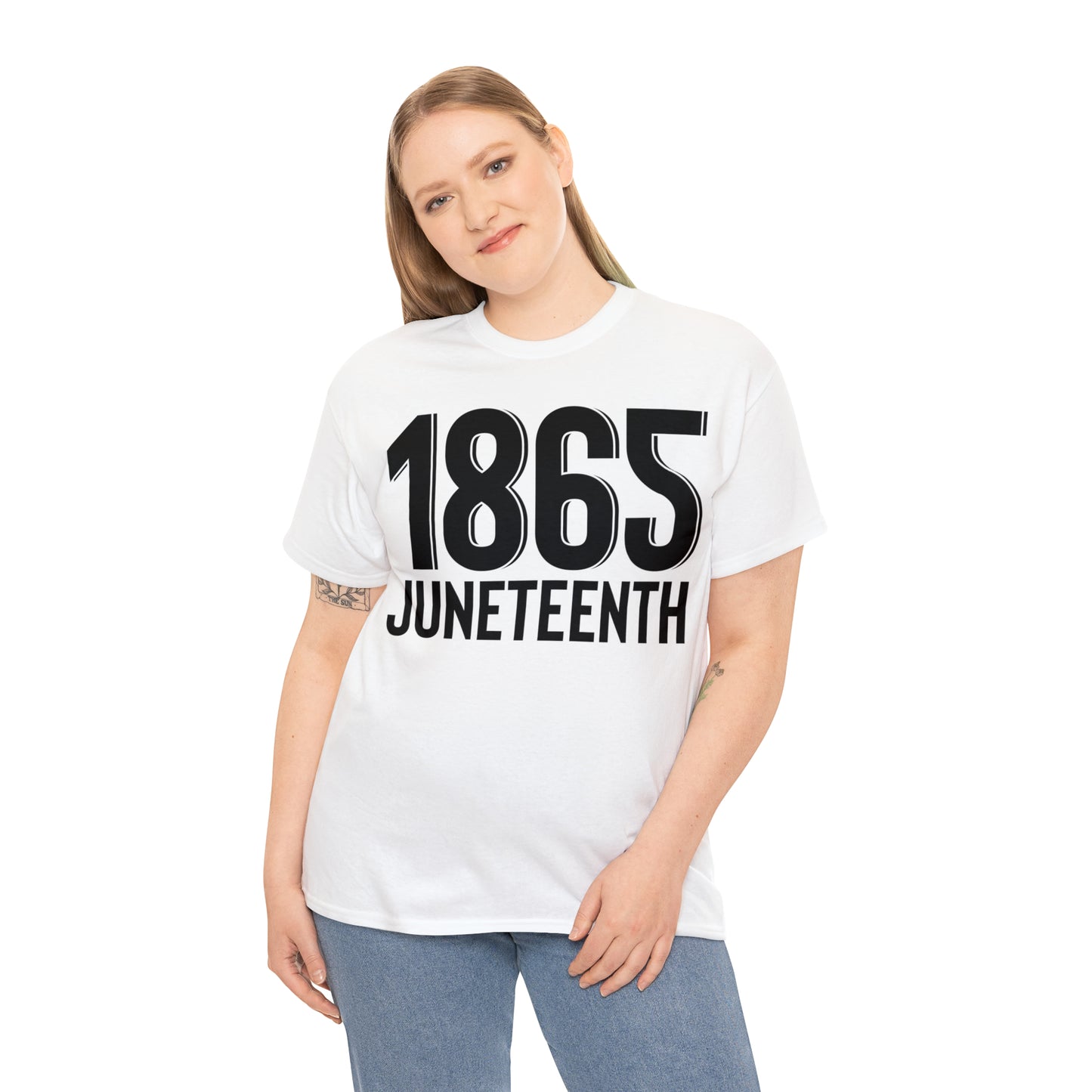 1865 (Vinyl Cut-1 Color) Unisex Heavy Cotton Tee