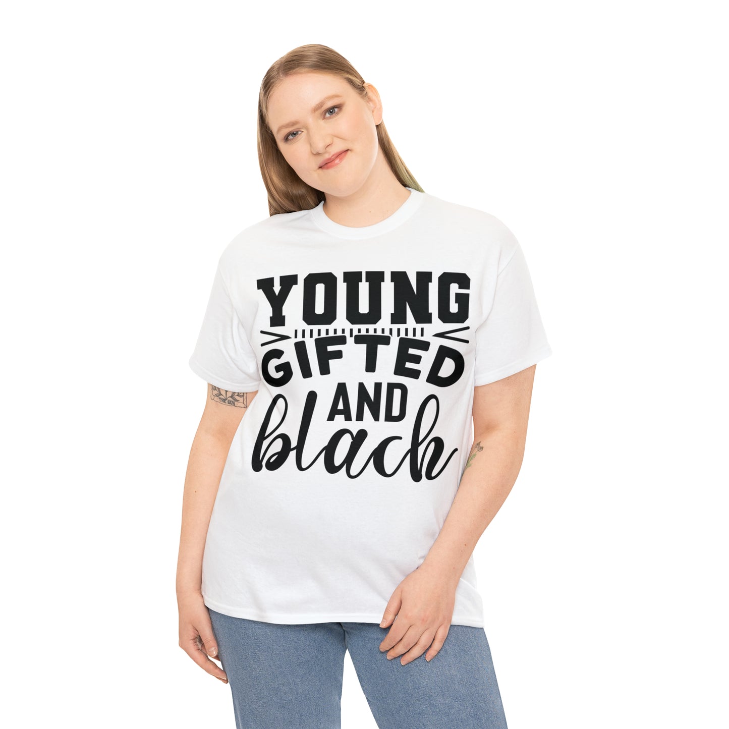 Gifted (Vinyl Cut-1 color) Unisex Heavy Cotton Tee