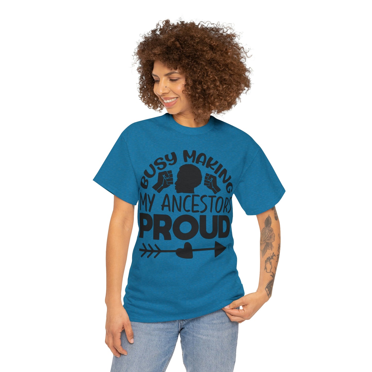 Busy Making Ancestors Unisex Heavy Cotton Tee