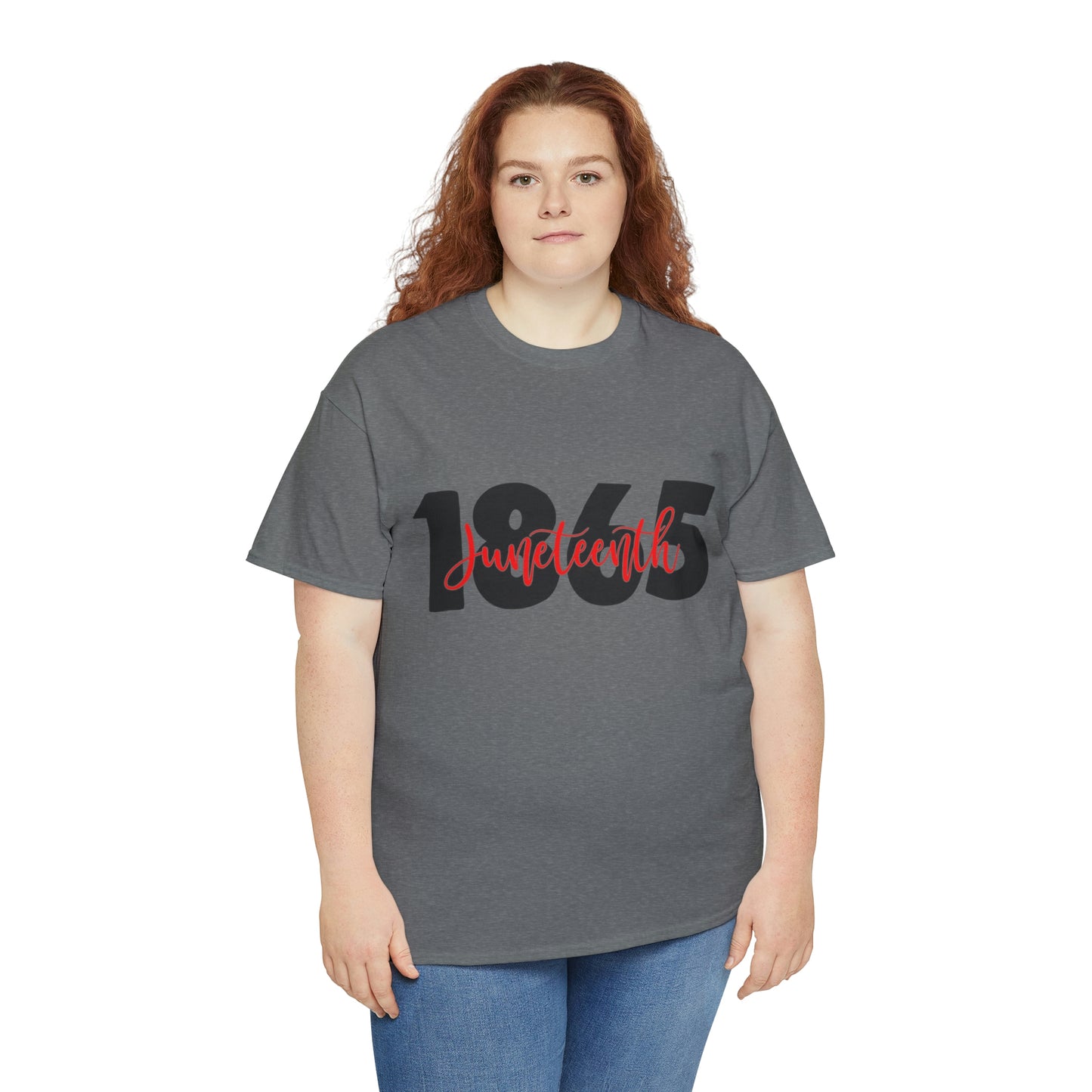 Juneteenth-Red Unisex Heavy Cotton Tee