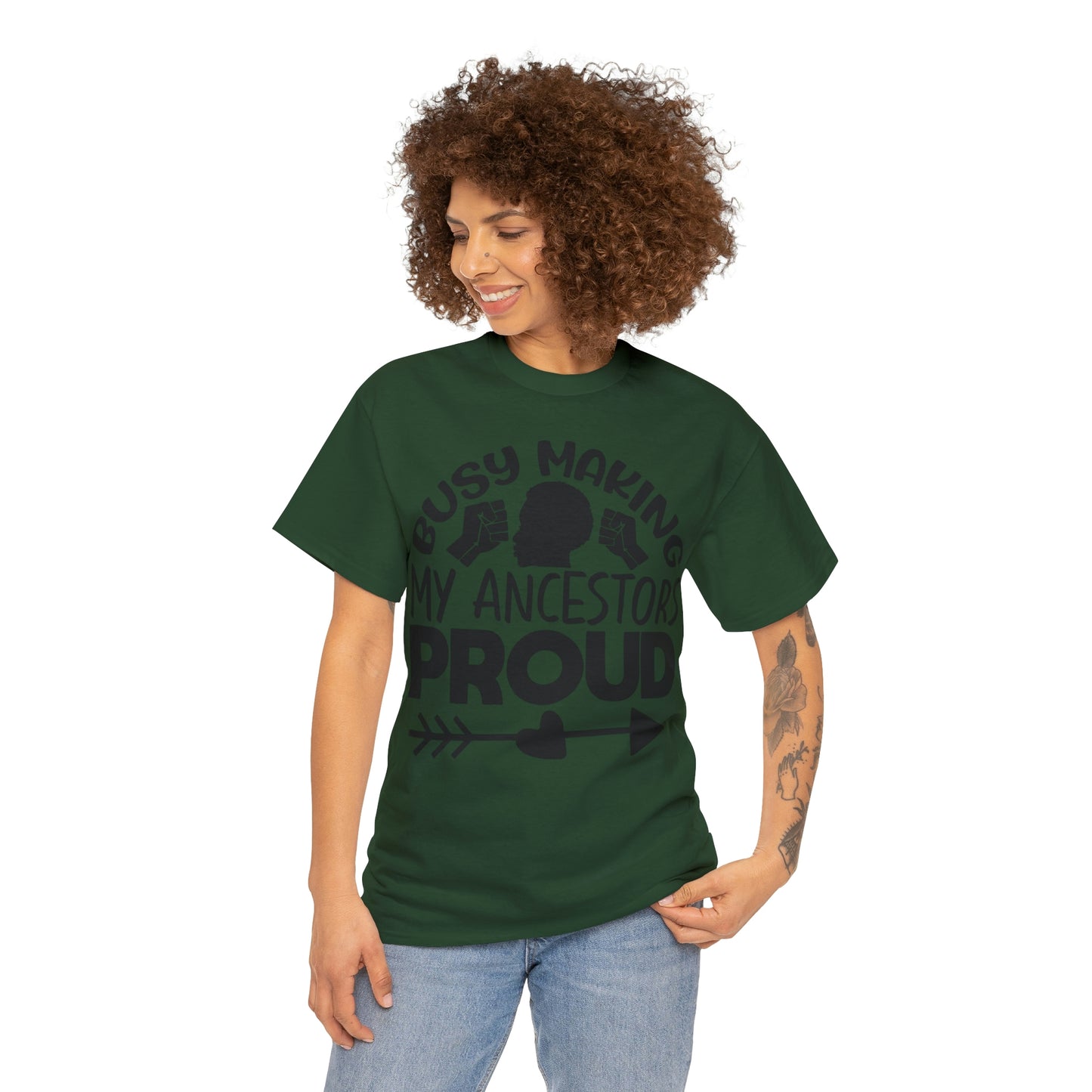 Busy Making Ancestors Unisex Heavy Cotton Tee