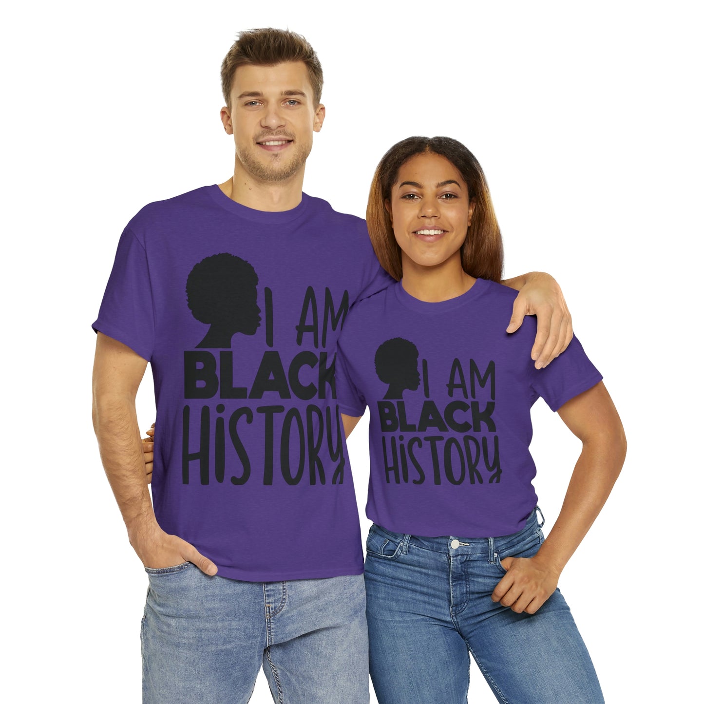 I Am Black History Unisex Heavy Cotton Tee