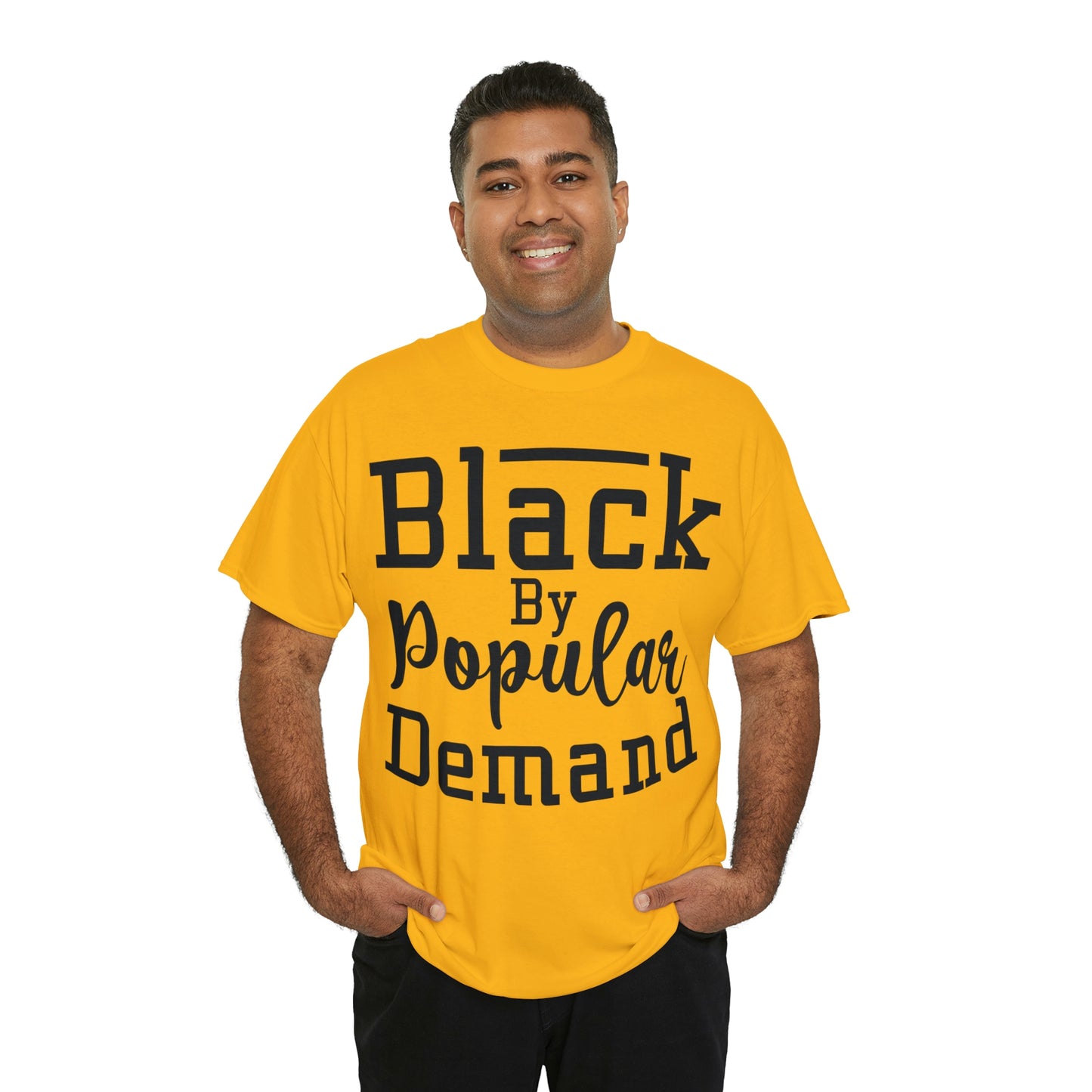 Black Popular Unisex Heavy Cotton Tee