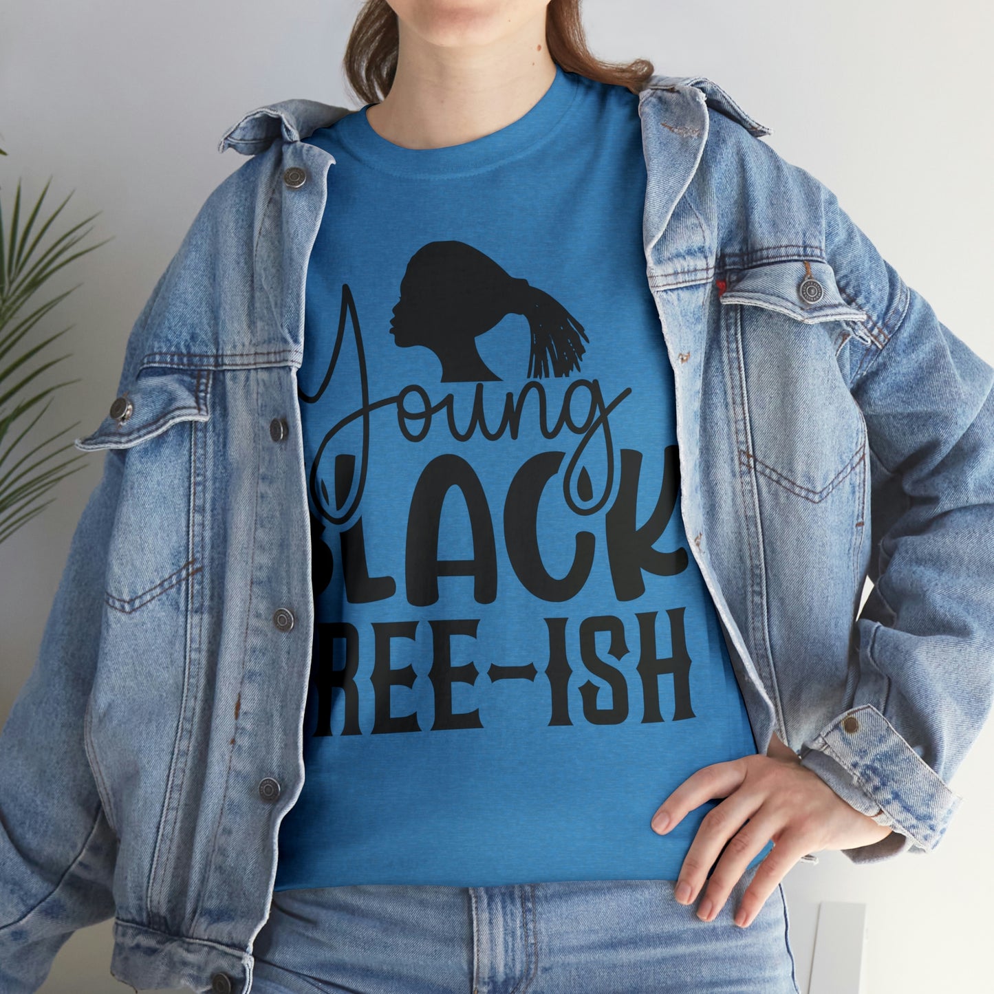 Young Black Unisex Heavy Cotton Tee