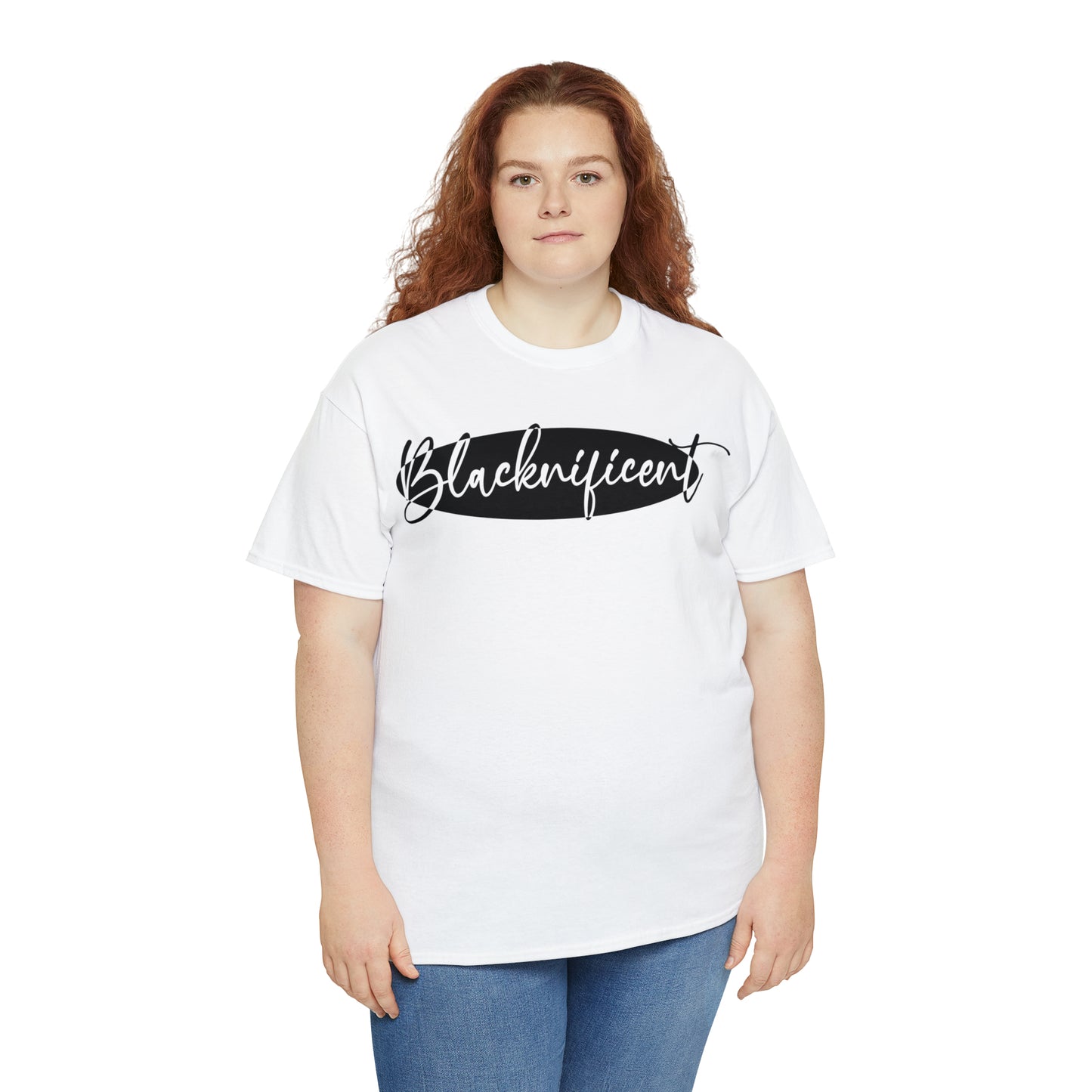 Blacknificent (Vinyl-1 color) Unisex Heavy Cotton Tee