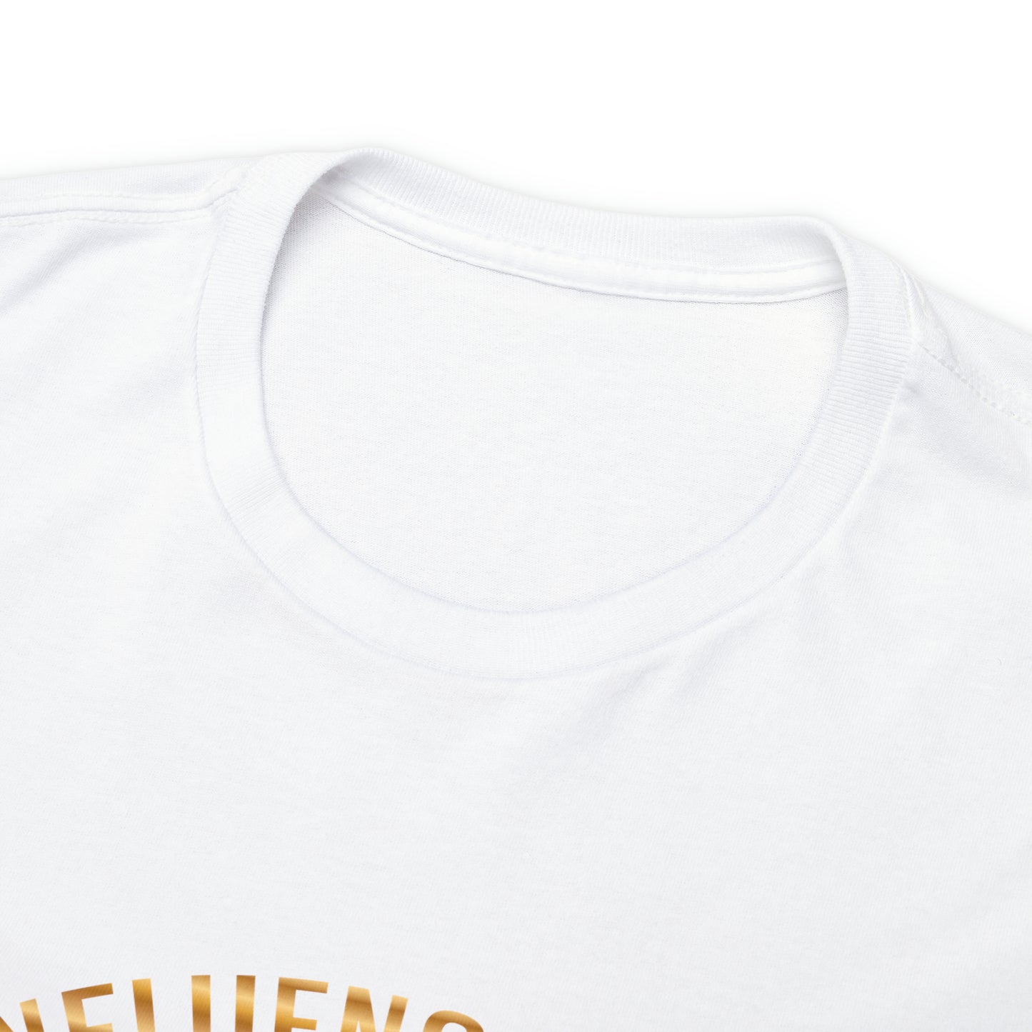 Influenced (Deluxe Gold/ Color Vinyl Cut-2 colors) Unisex Heavy Cotton Tee