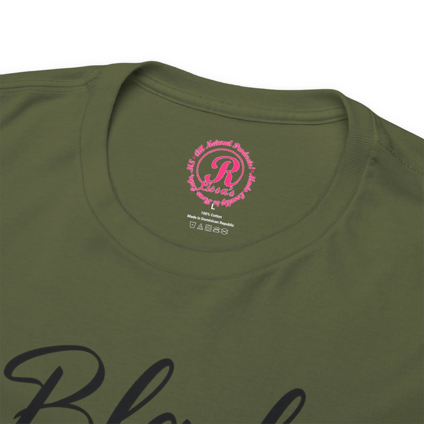 Black Father Script Unisex Heavy Cotton Tee