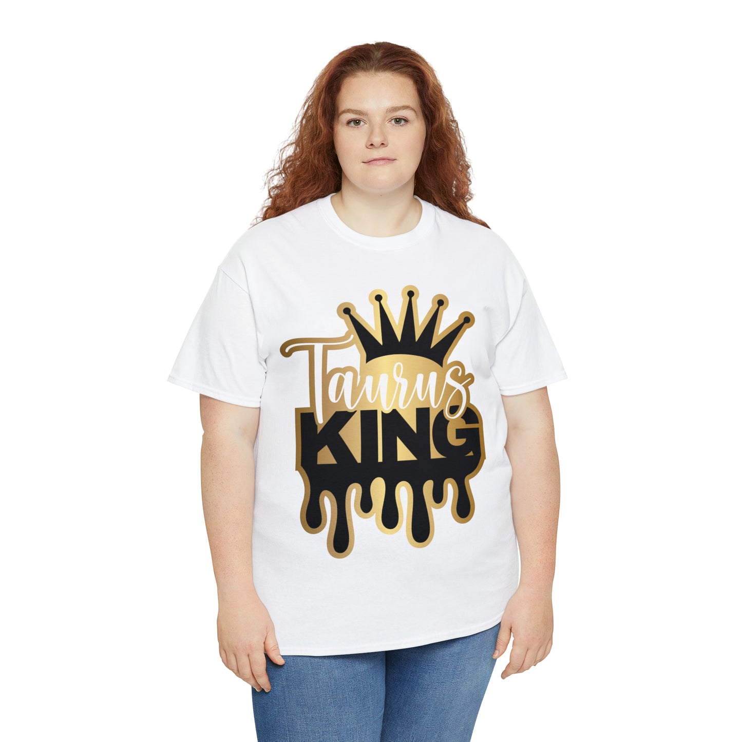 Taurus King DTF Print Unisex Heavy Cotton Tee