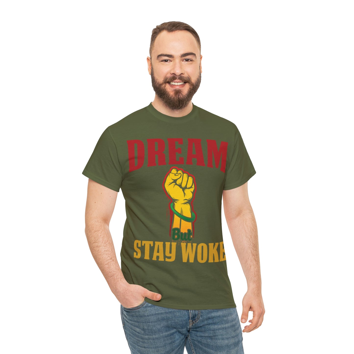 Dream/Woke Unisex Heavy Cotton Tee