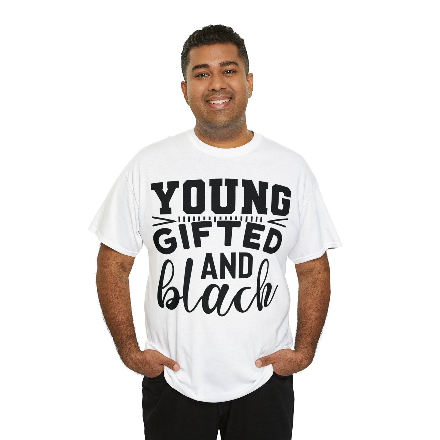 Gifted (Vinyl Cut-1 color) Unisex Heavy Cotton Tee