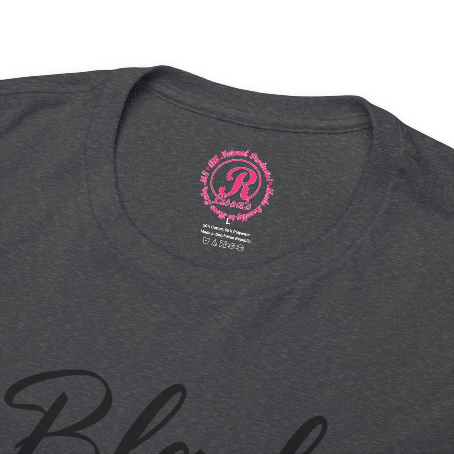 Black Father Script Unisex Heavy Cotton Tee