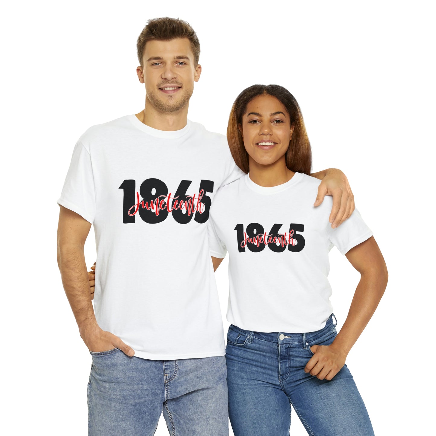 Juneteenth-Red Unisex Heavy Cotton Tee