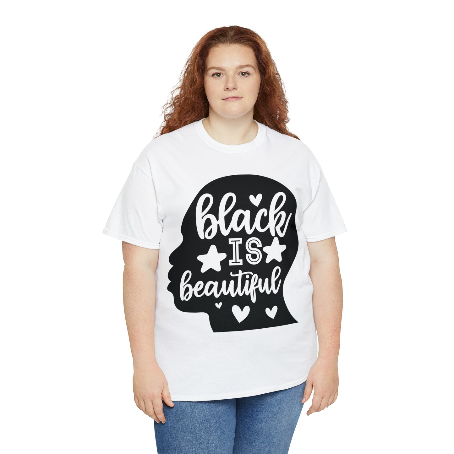 Black/Beautiful Unisex Heavy Cotton Tee