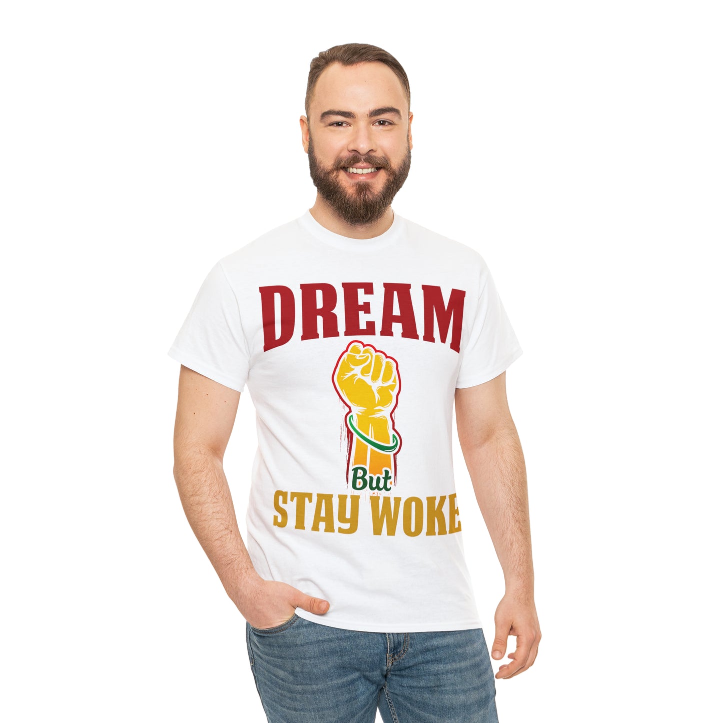 Stay Woke Unisex Heavy Cotton Tee