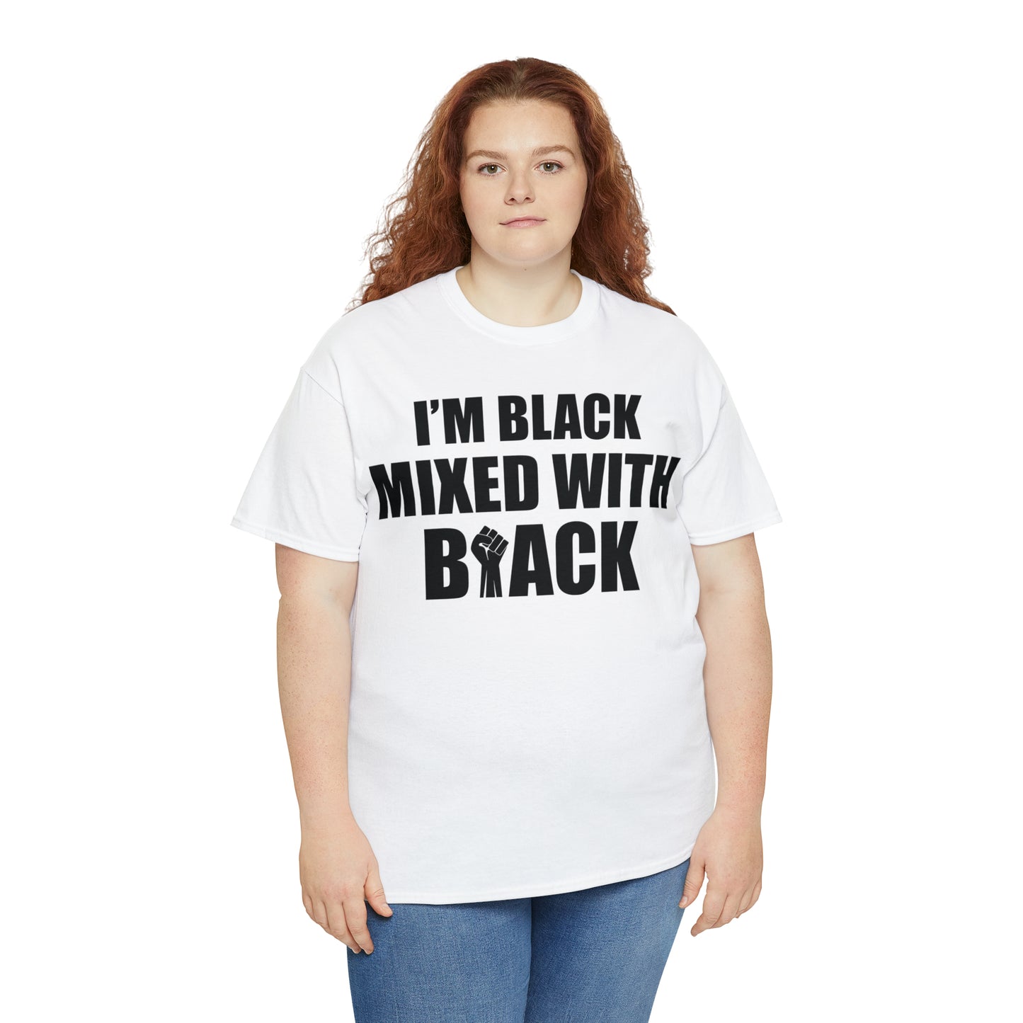Mixed (Vinyl Cut-1 Color) Unisex Heavy Cotton Tee