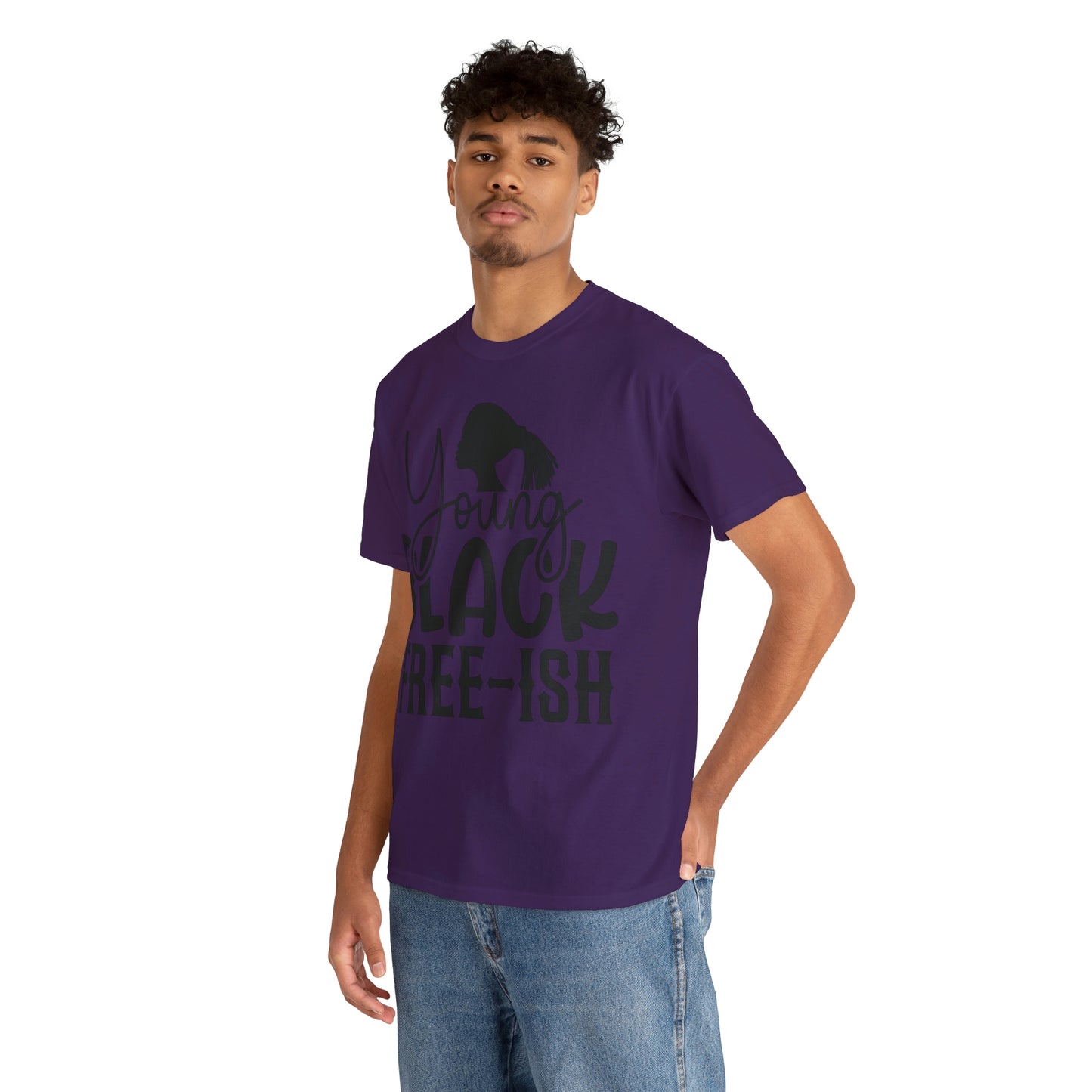 Young Black Unisex Heavy Cotton Tee