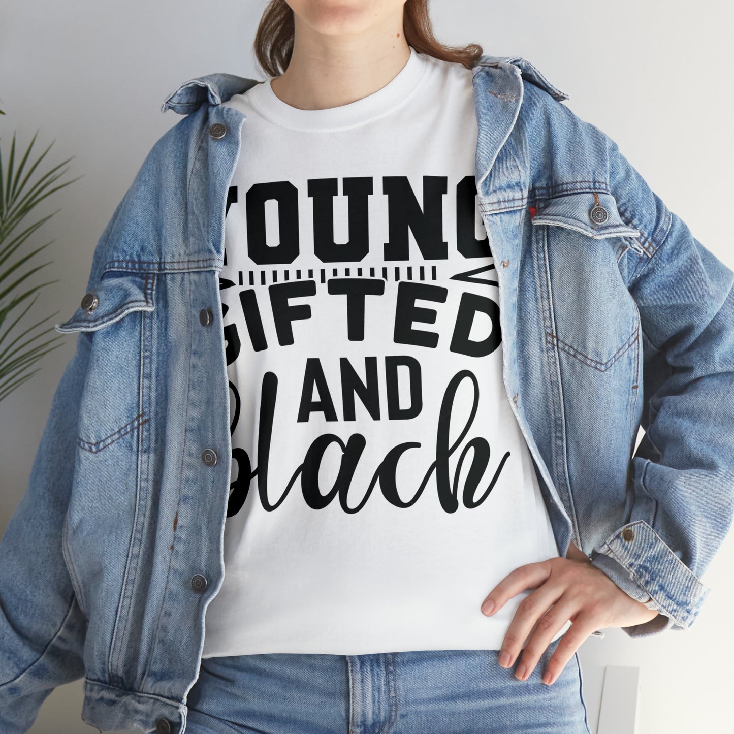 Gifted (Vinyl Cut-1 color) Unisex Heavy Cotton Tee