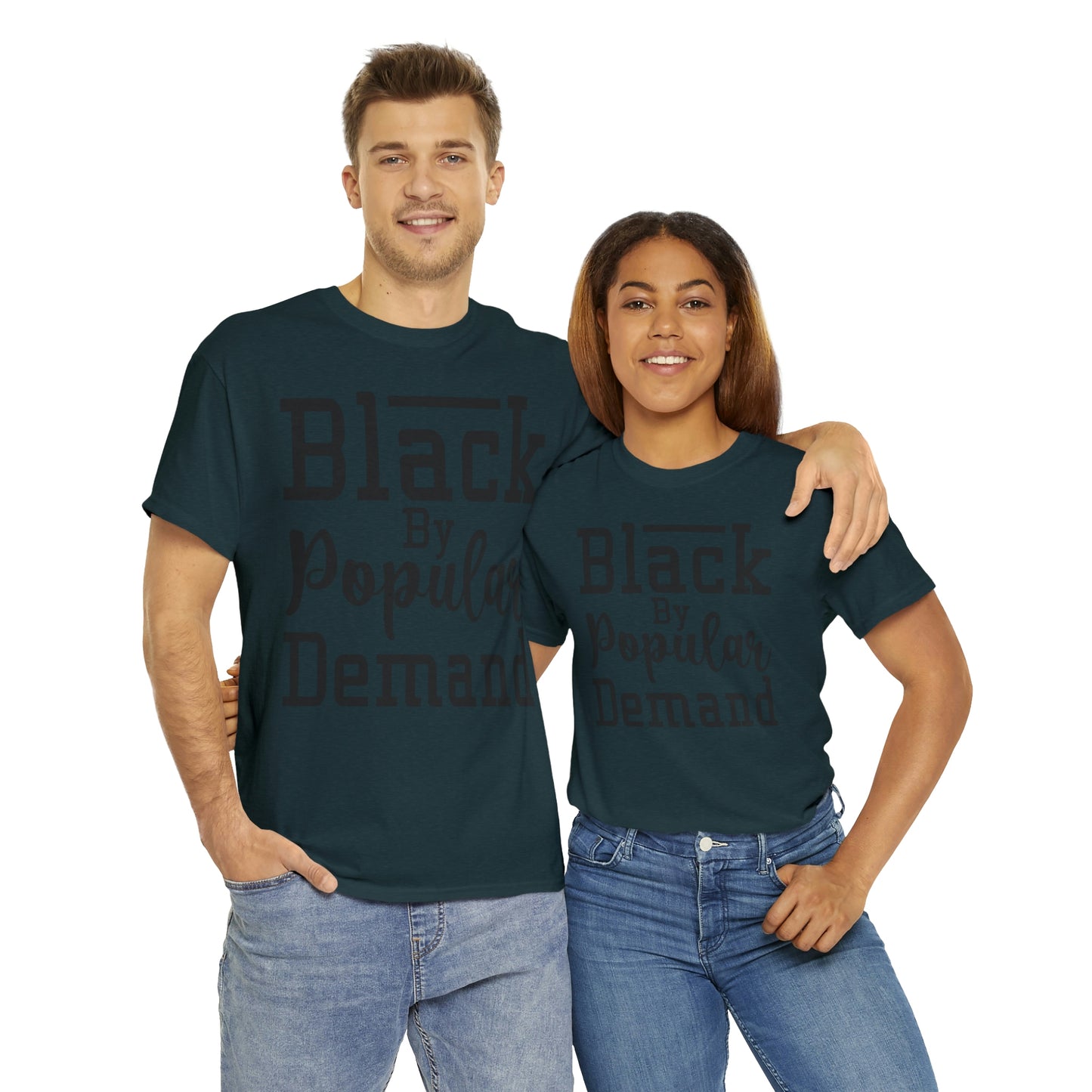 Black Popular Unisex Heavy Cotton Tee