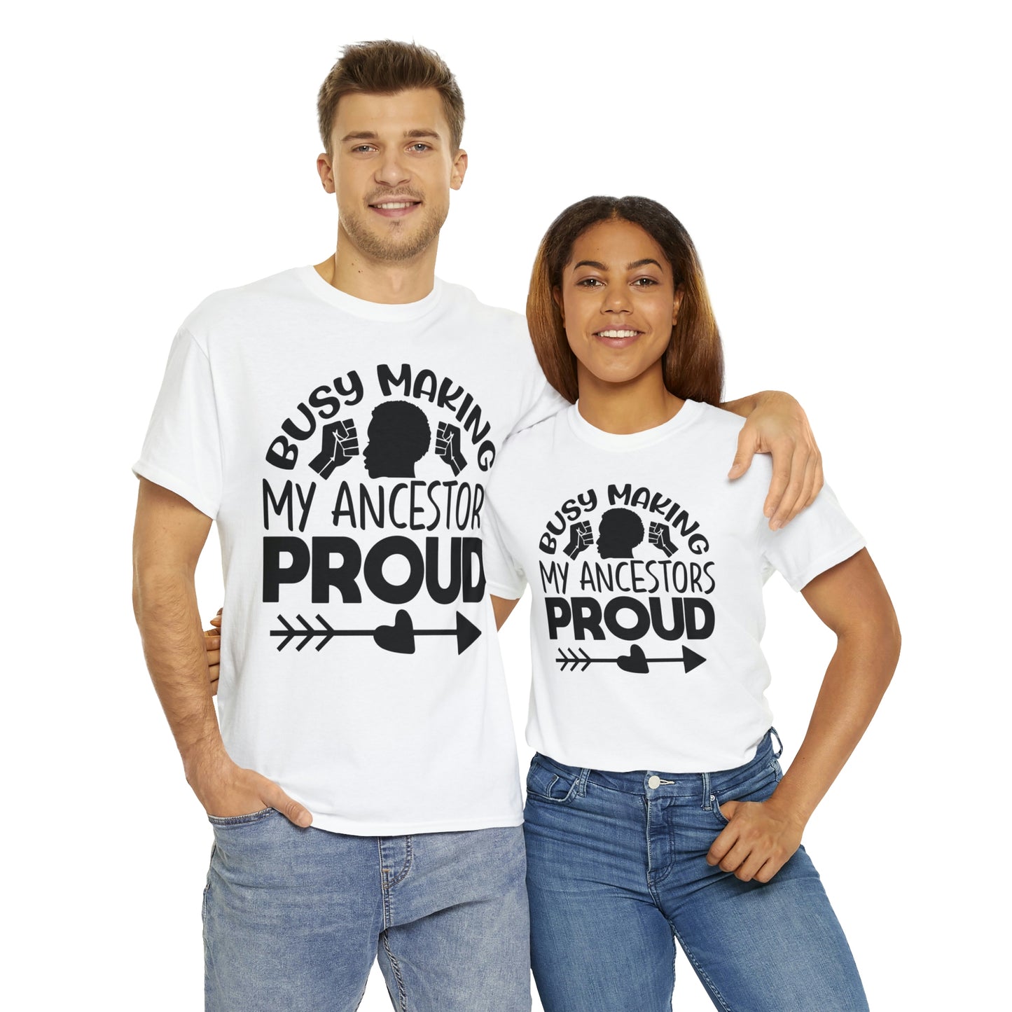 Busy Making Ancestors Unisex Heavy Cotton Tee