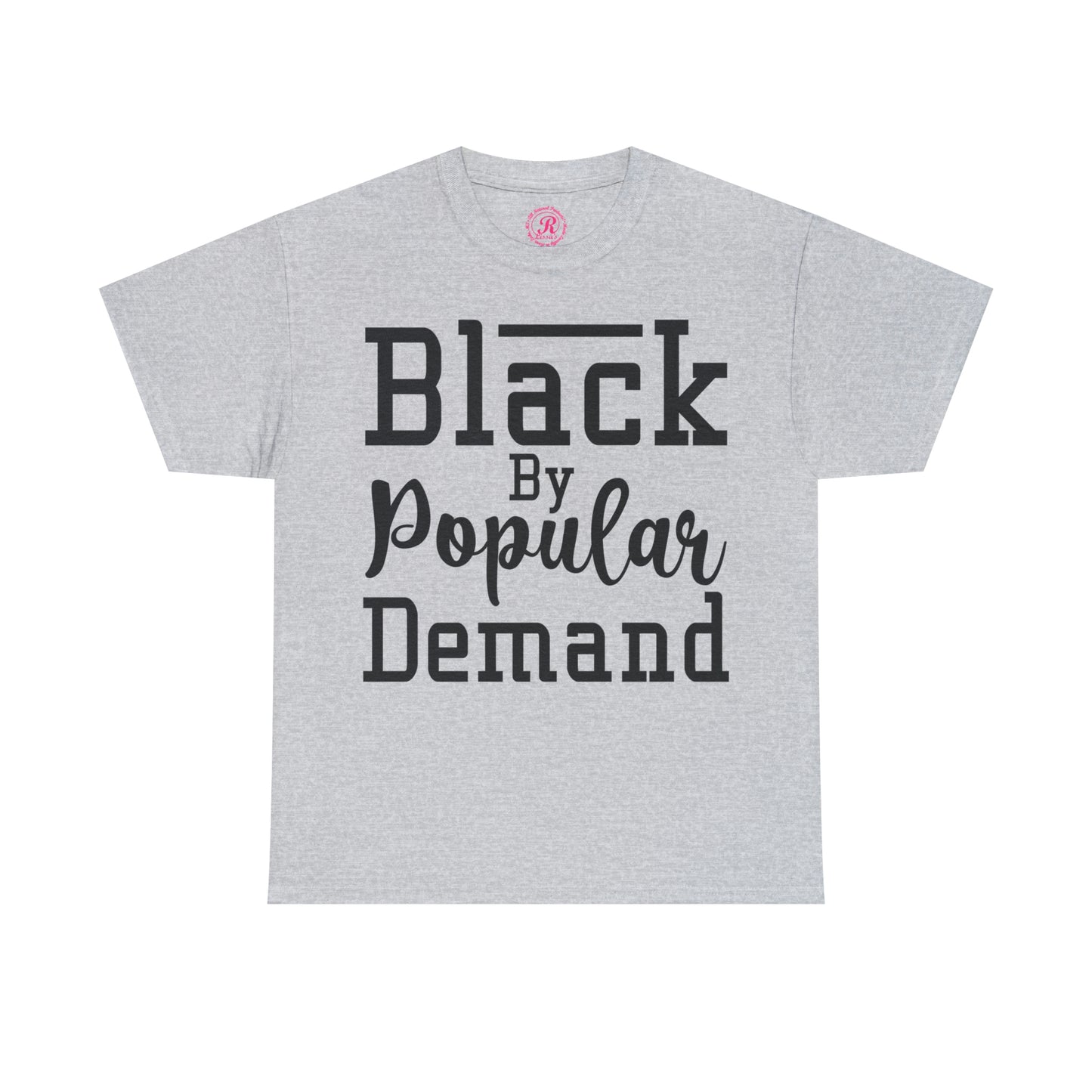 Black Popular Unisex Heavy Cotton Tee