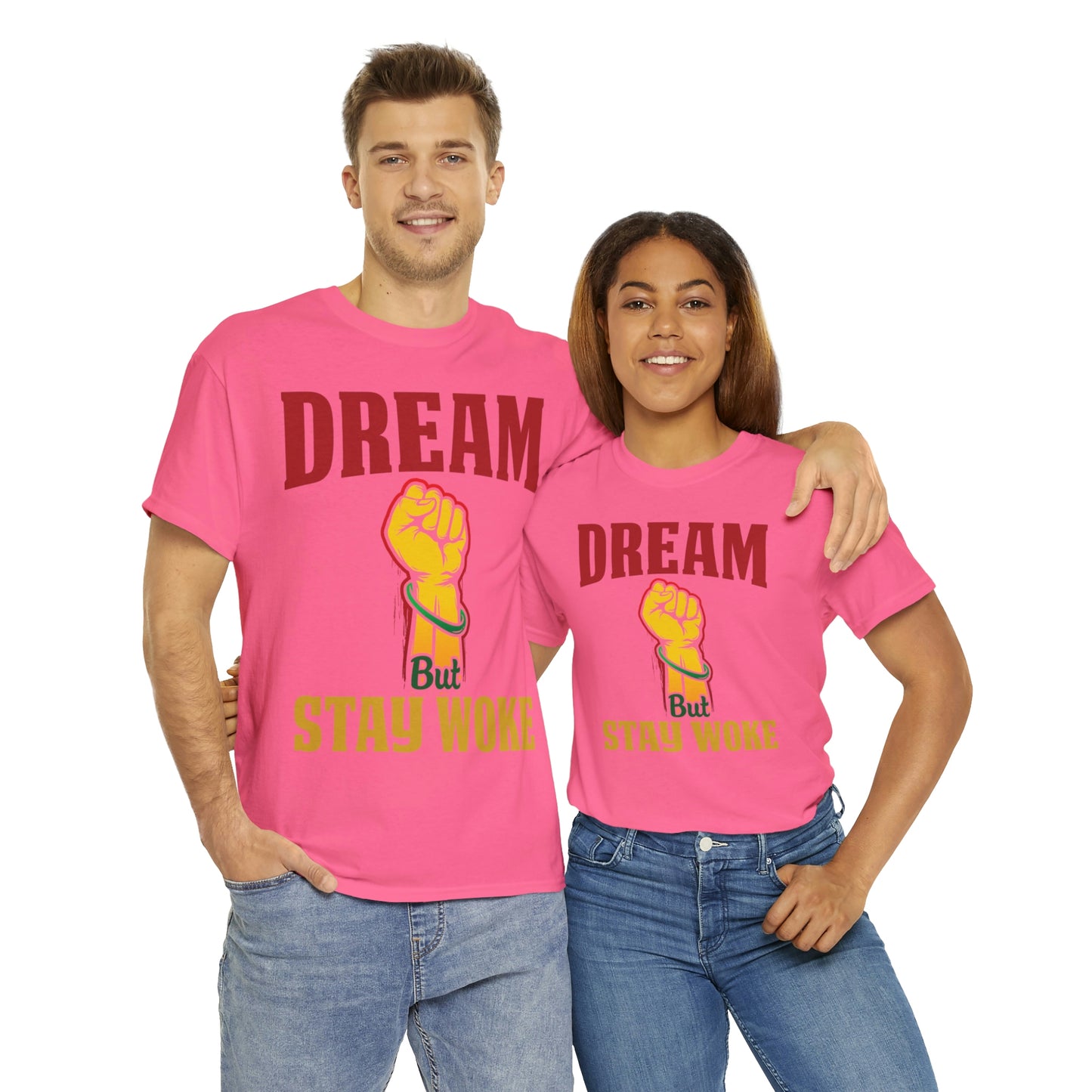 Dream/Woke Unisex Heavy Cotton Tee