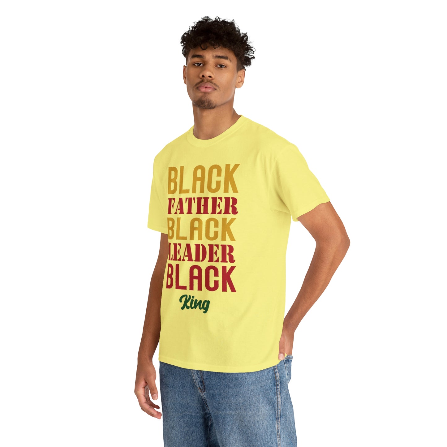 Black Fathers Block Unisex Heavy Cotton Tee