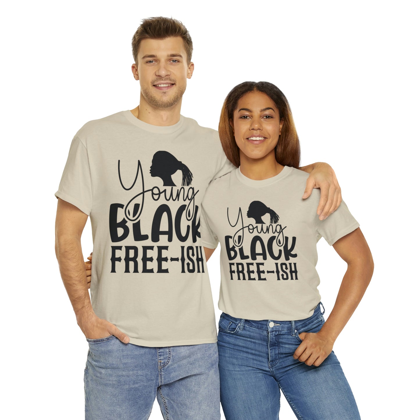 Young Black Unisex Heavy Cotton Tee