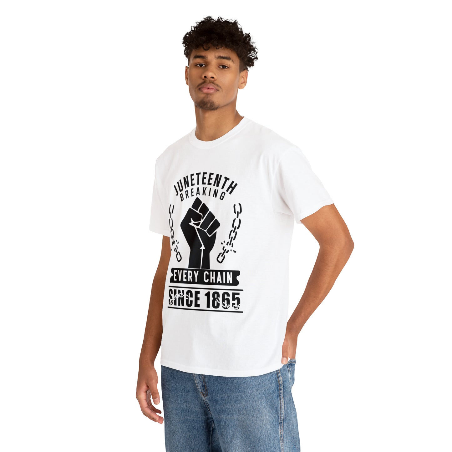 Breaking Every Chain (Vinyl Cut-1 Color) Unisex Heavy Cotton Tee