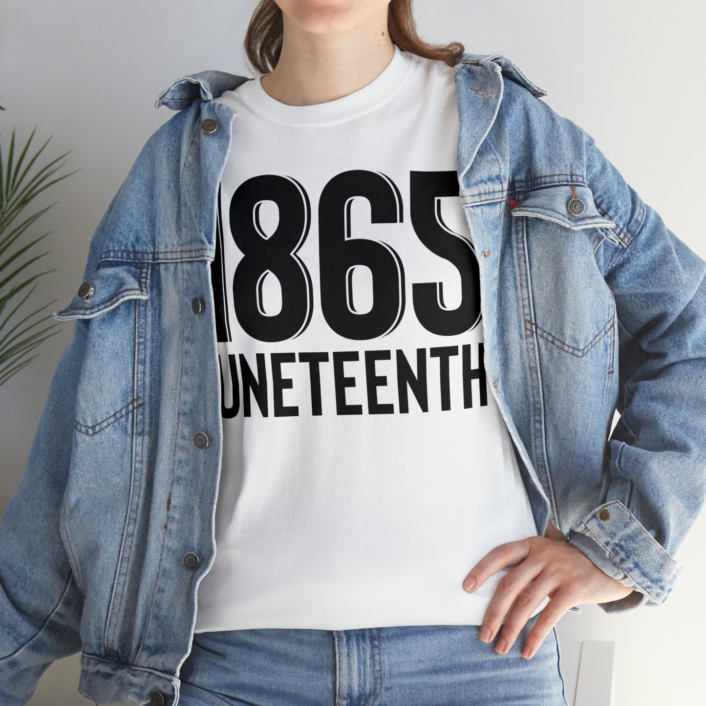 1865 (Vinyl Cut-1 Color) Unisex Heavy Cotton Tee