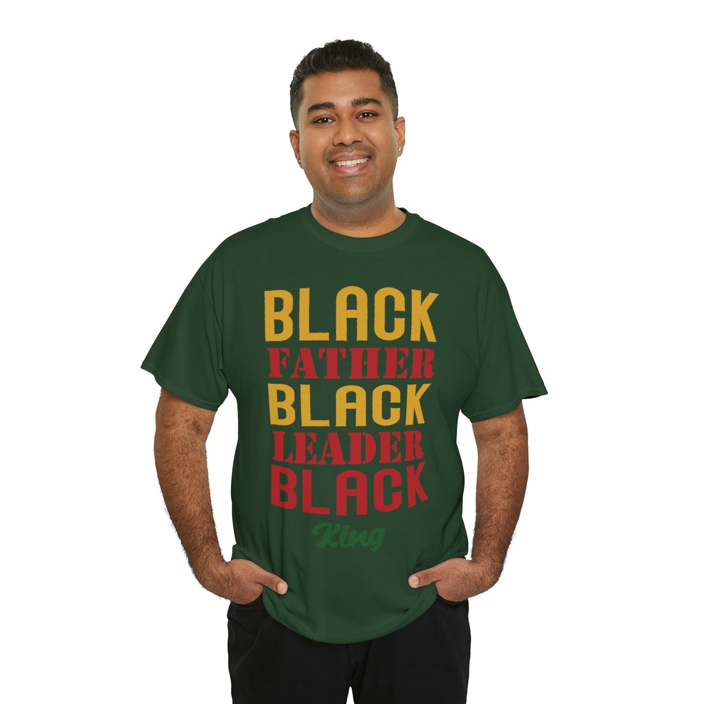 Black Fathers Block Unisex Heavy Cotton Tee