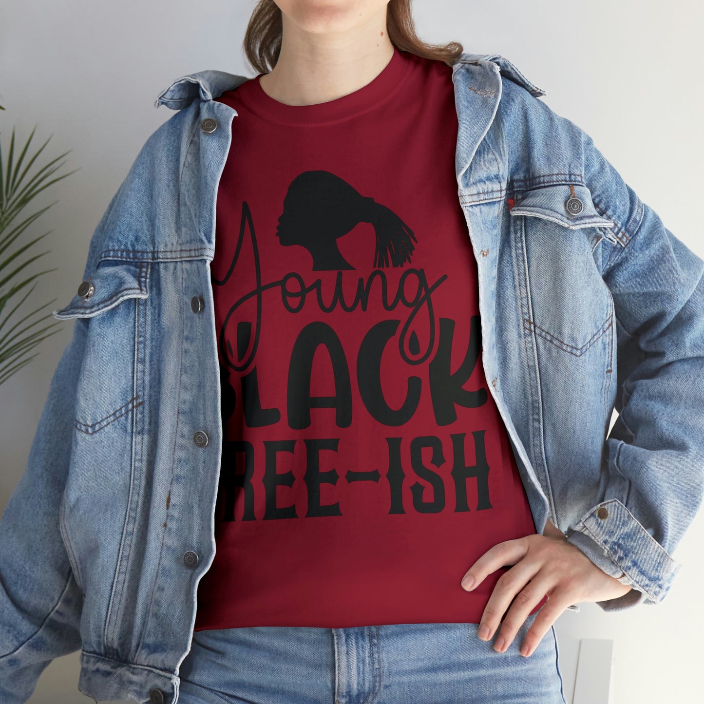 Young Black Unisex Heavy Cotton Tee