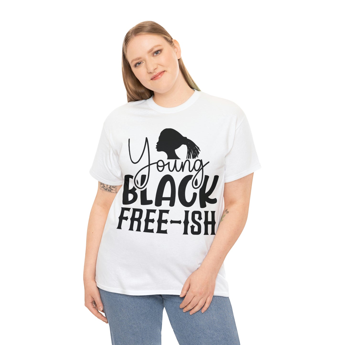 Young Black Unisex Heavy Cotton Tee