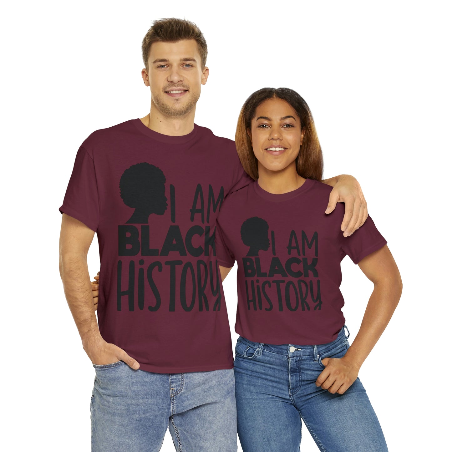 I Am Black History Unisex Heavy Cotton Tee