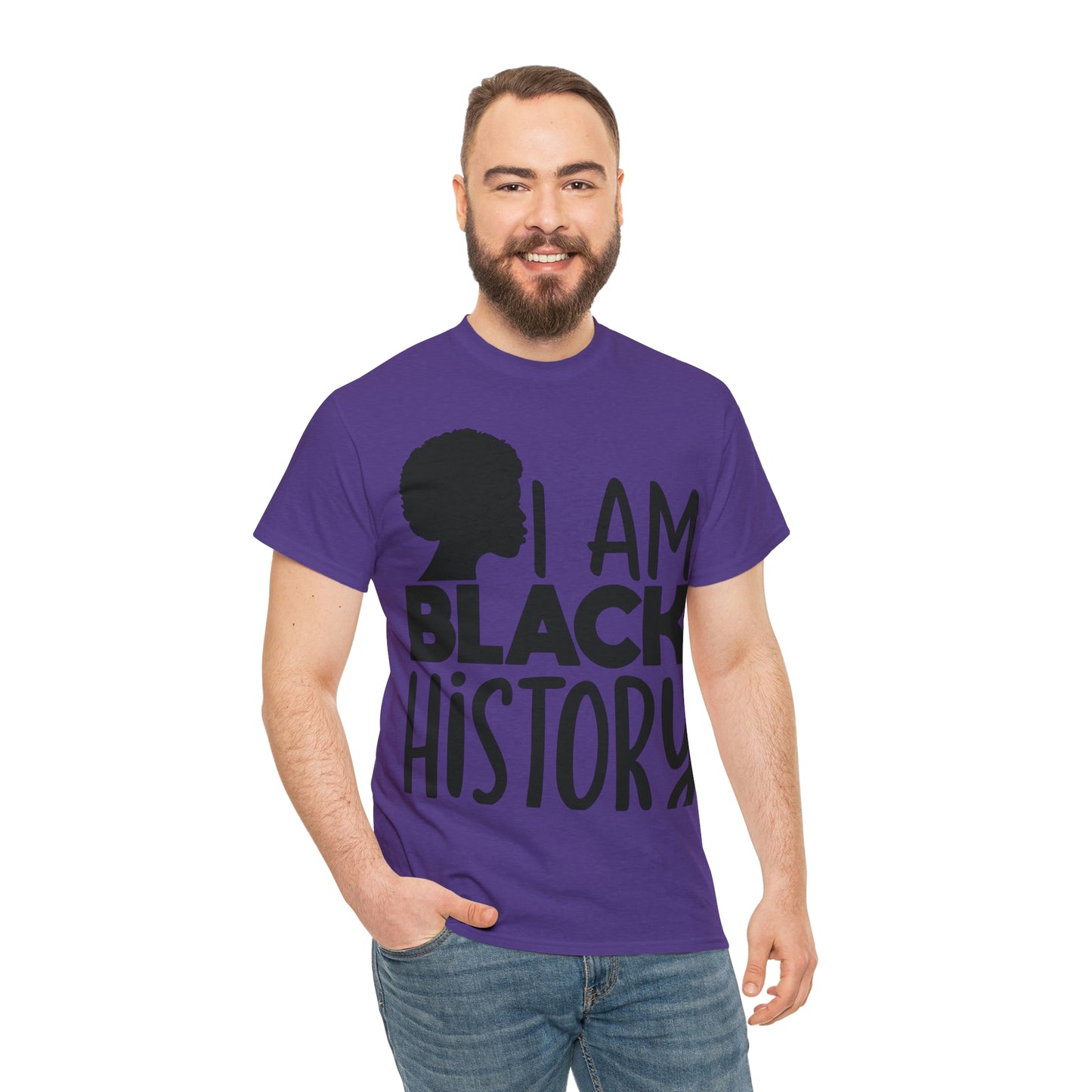 I Am Black History Unisex Heavy Cotton Tee