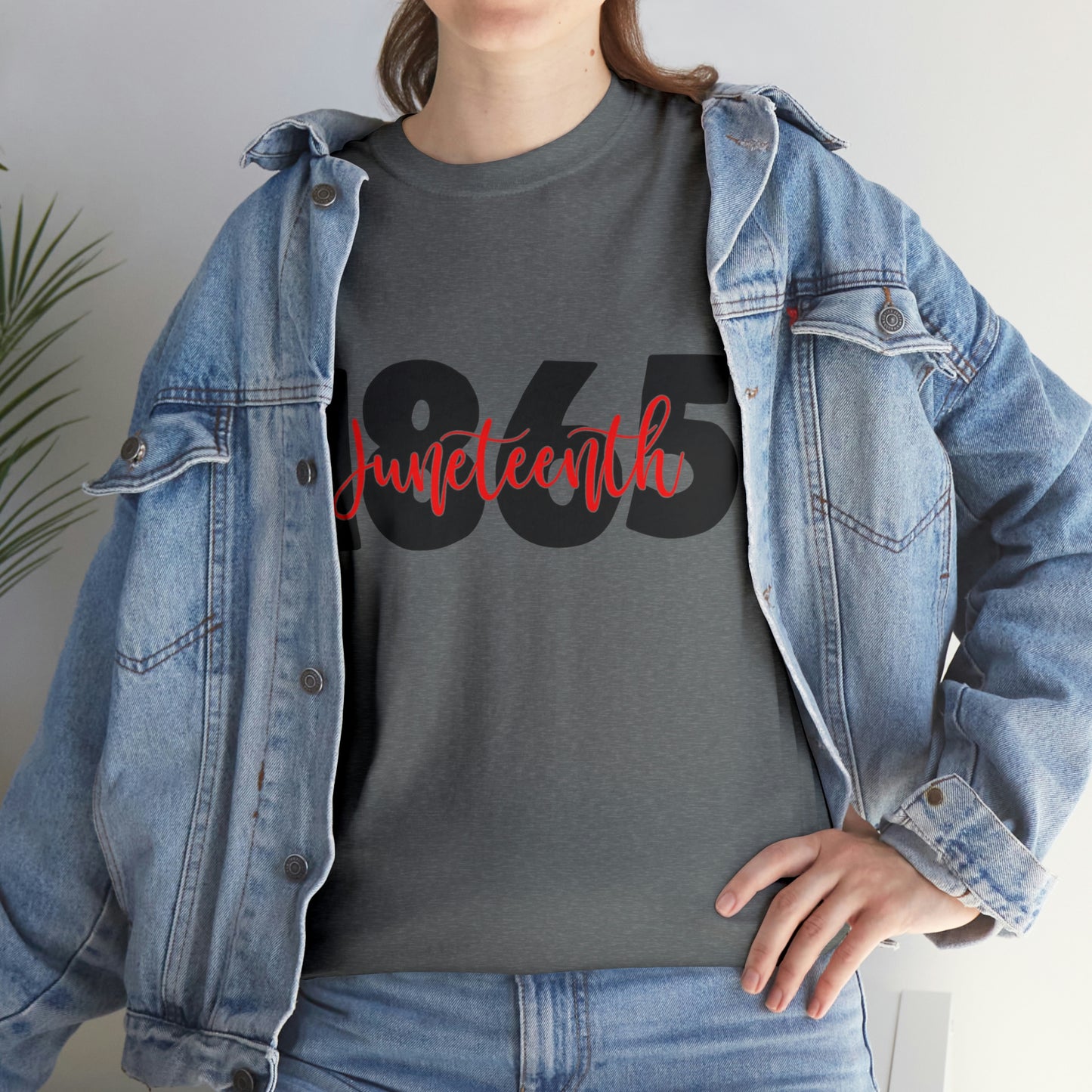 Juneteenth-Red Unisex Heavy Cotton Tee