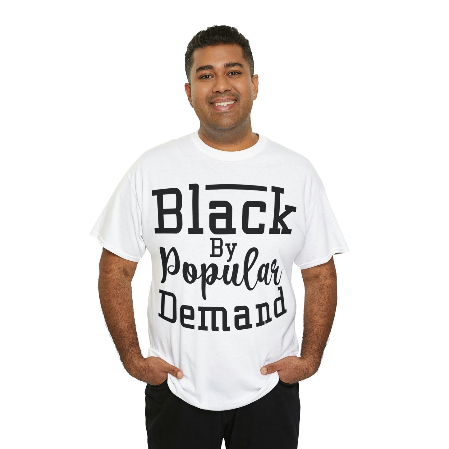 Black Popular Unisex Heavy Cotton Tee