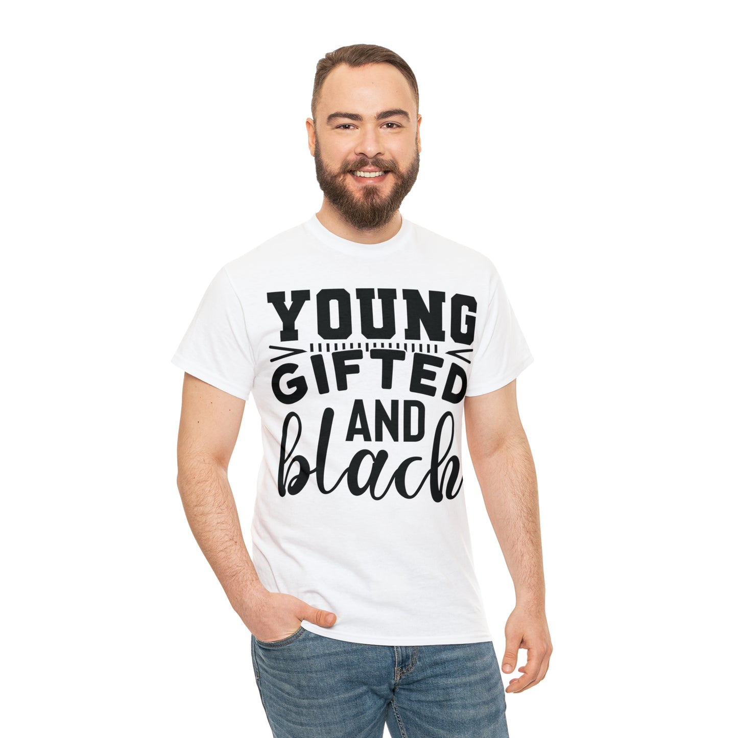Gifted (Vinyl Cut-1 color) Unisex Heavy Cotton Tee