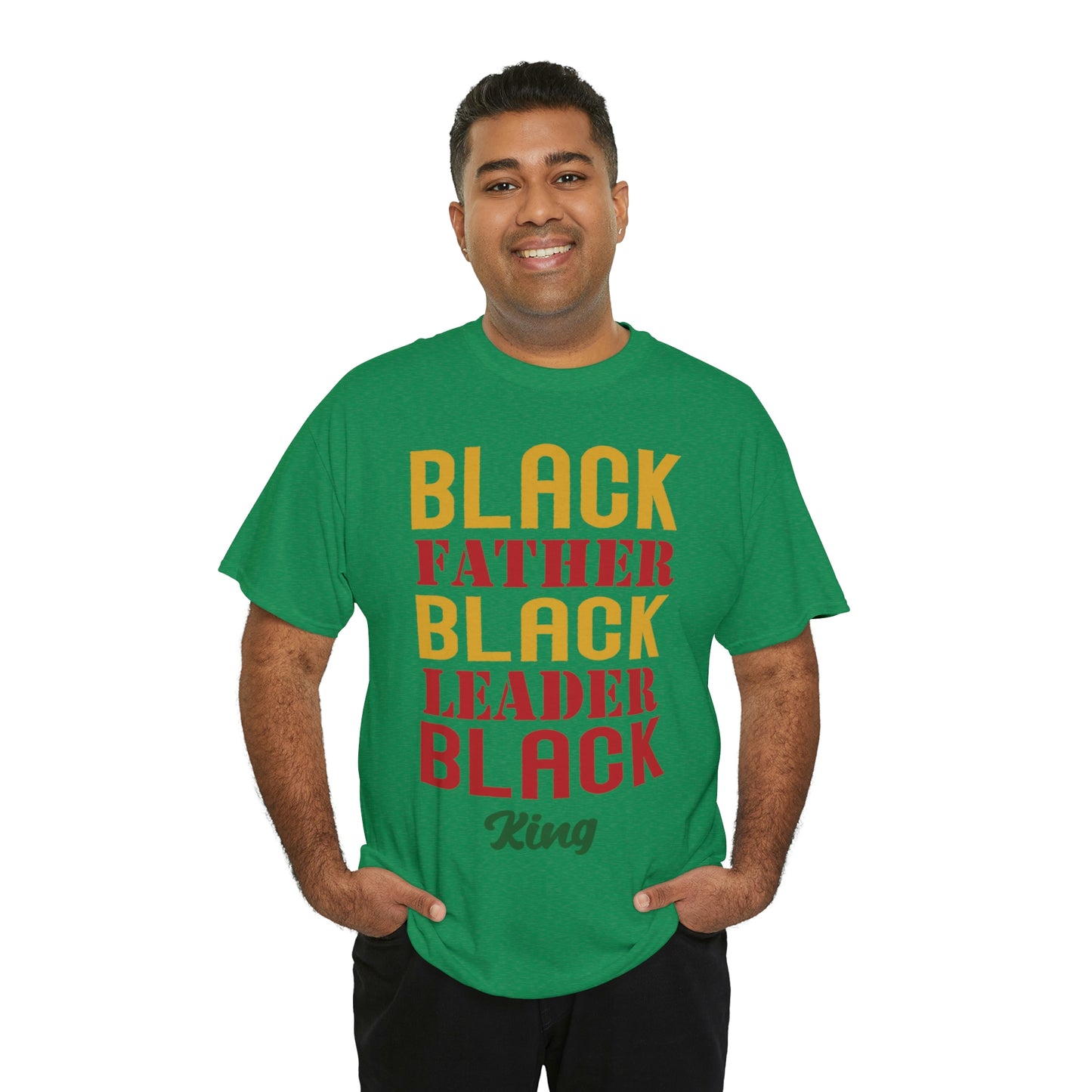 Black Fathers Block Unisex Heavy Cotton Tee