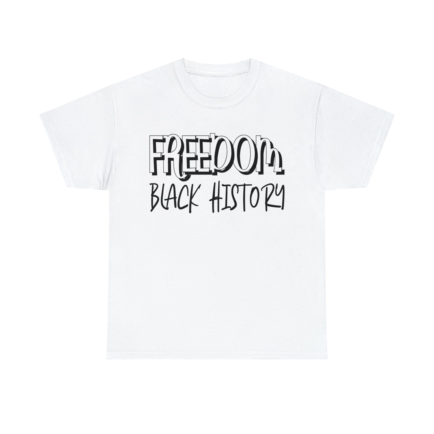 Freedom (Vinyl Cut-1 Color) Unisex Heavy Cotton Tee