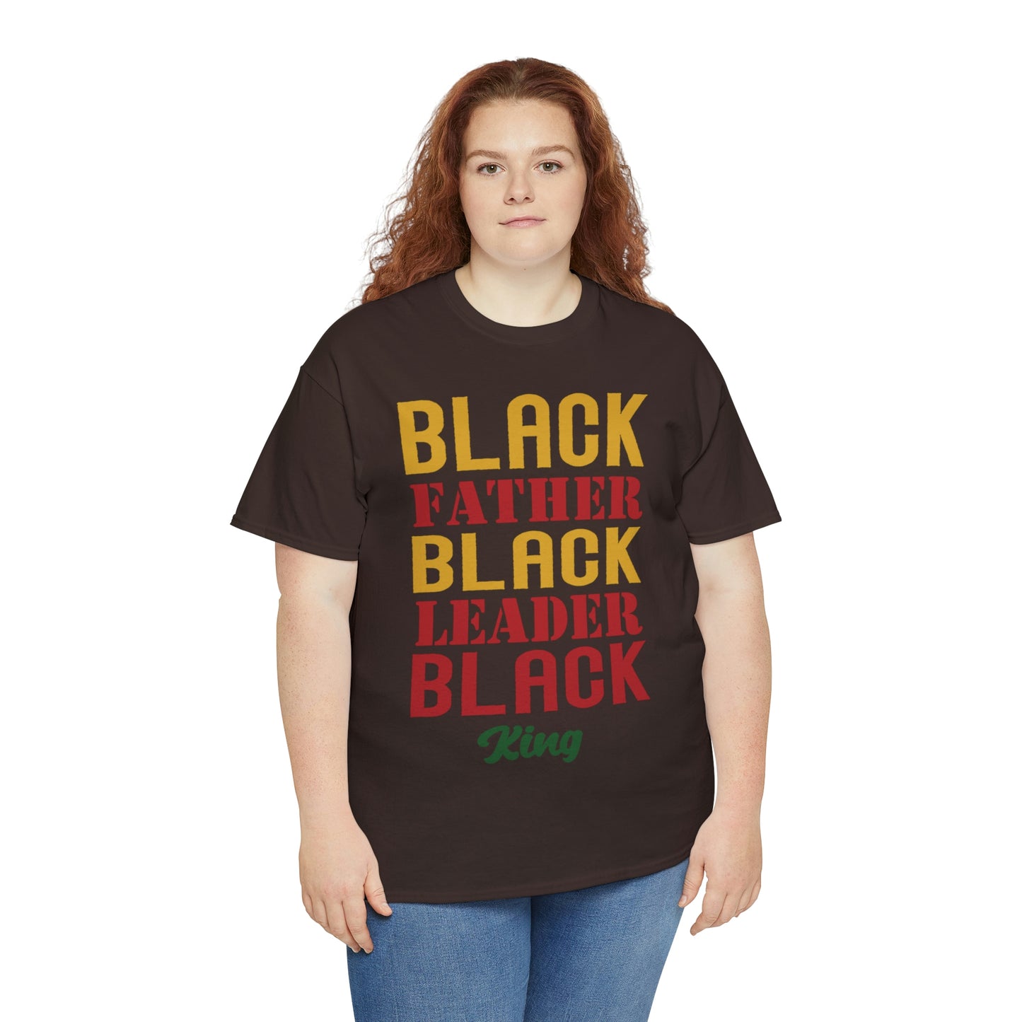 Black Fathers Block Unisex Heavy Cotton Tee