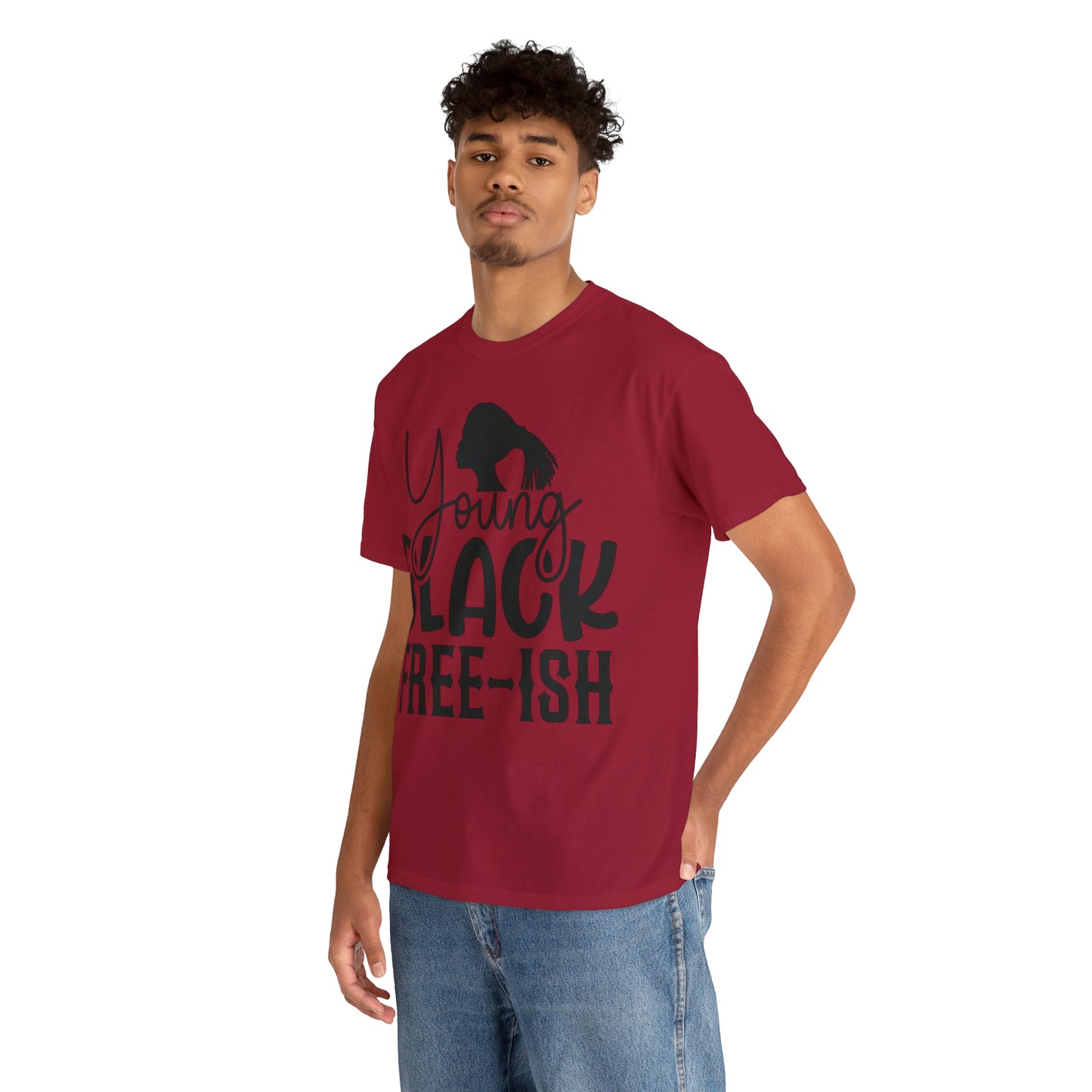 Young Black Unisex Heavy Cotton Tee