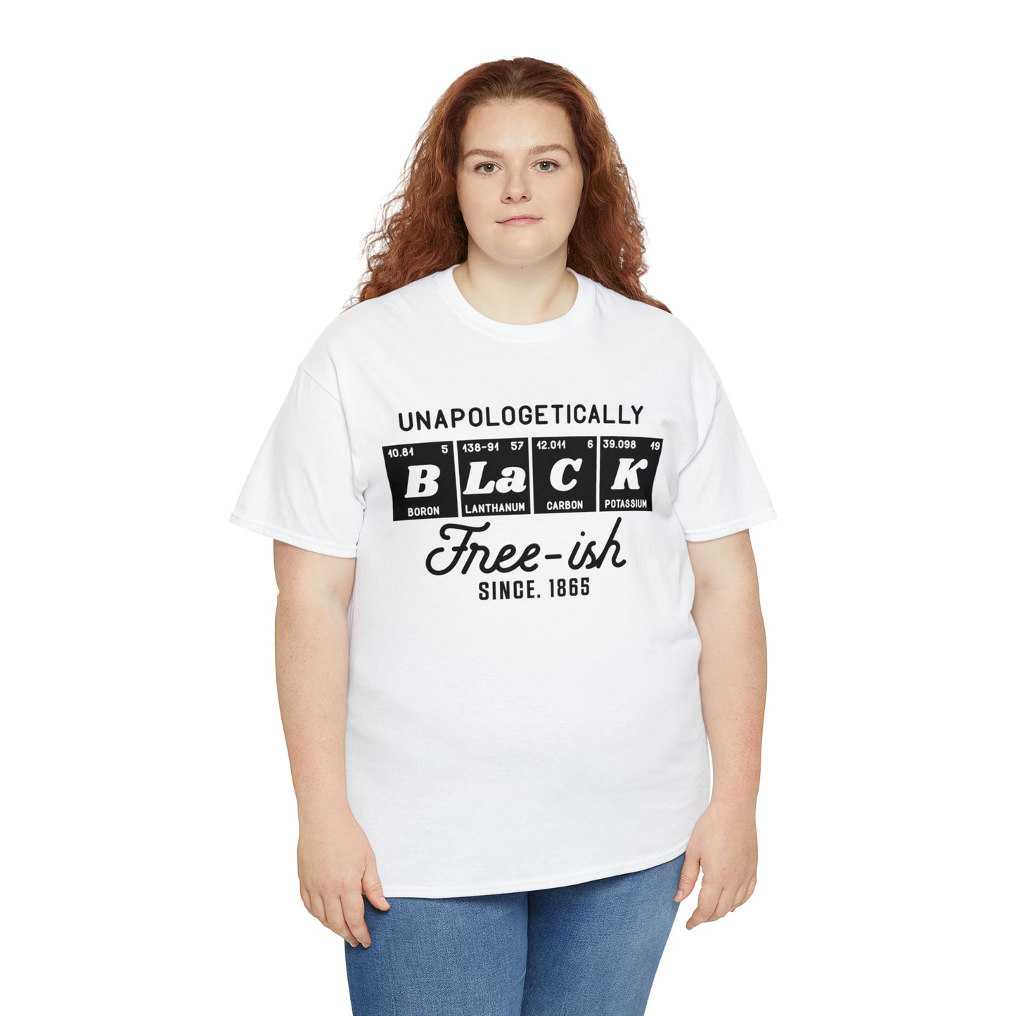 Free-Ish (Vinyl Cut-1 Color) Unisex Heavy Cotton Tee