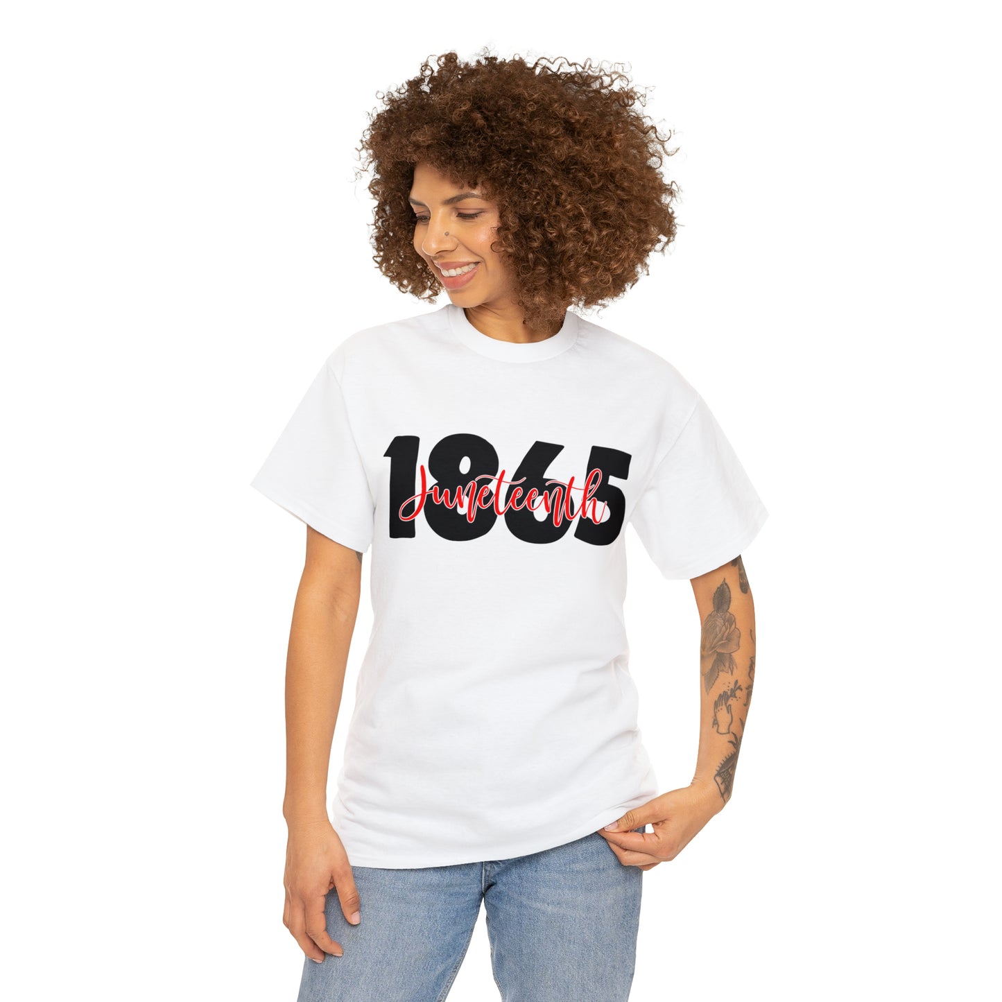 1865 (Vinyl Print-2 Color) Unisex Heavy Cotton Tee