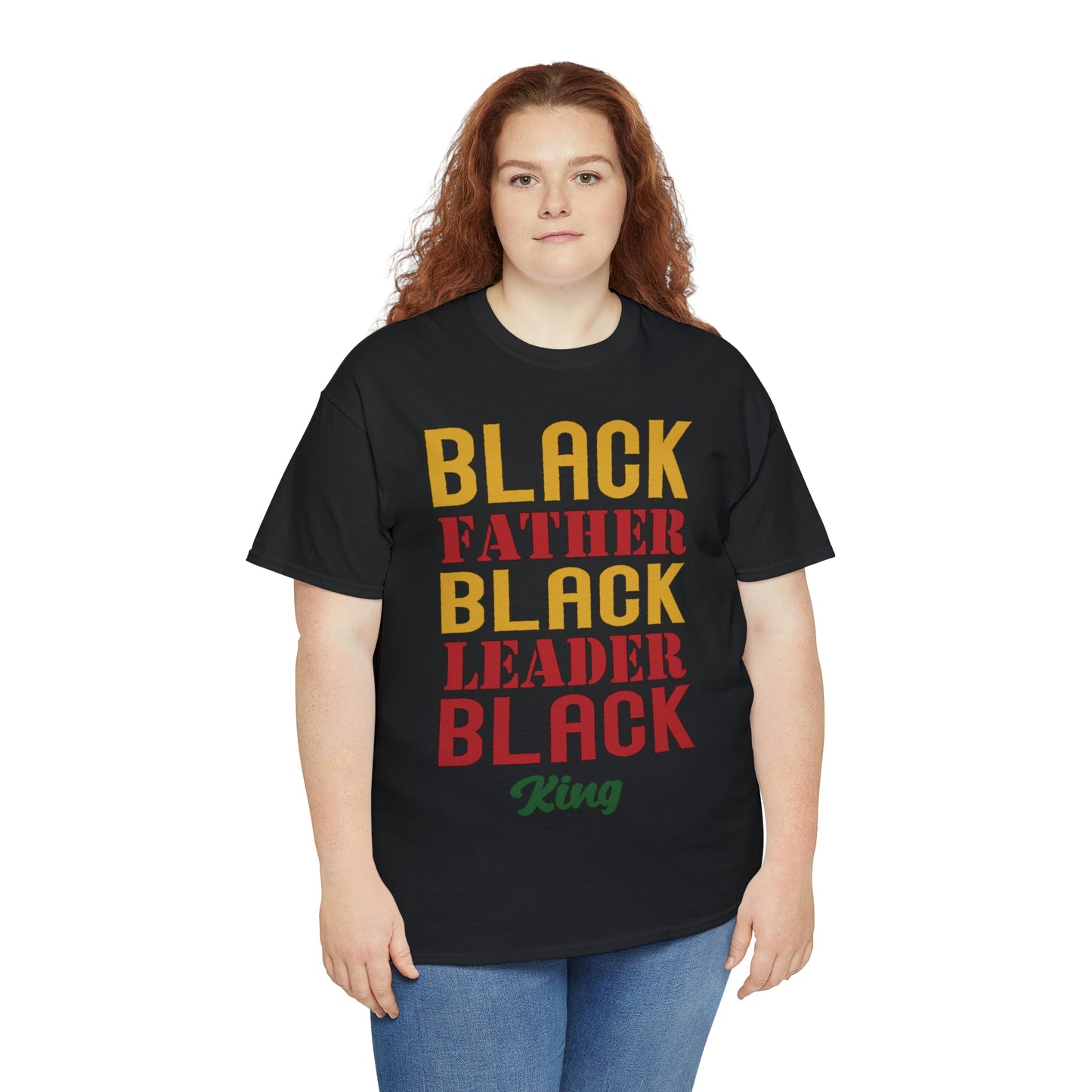 Black Fathers Block Unisex Heavy Cotton Tee